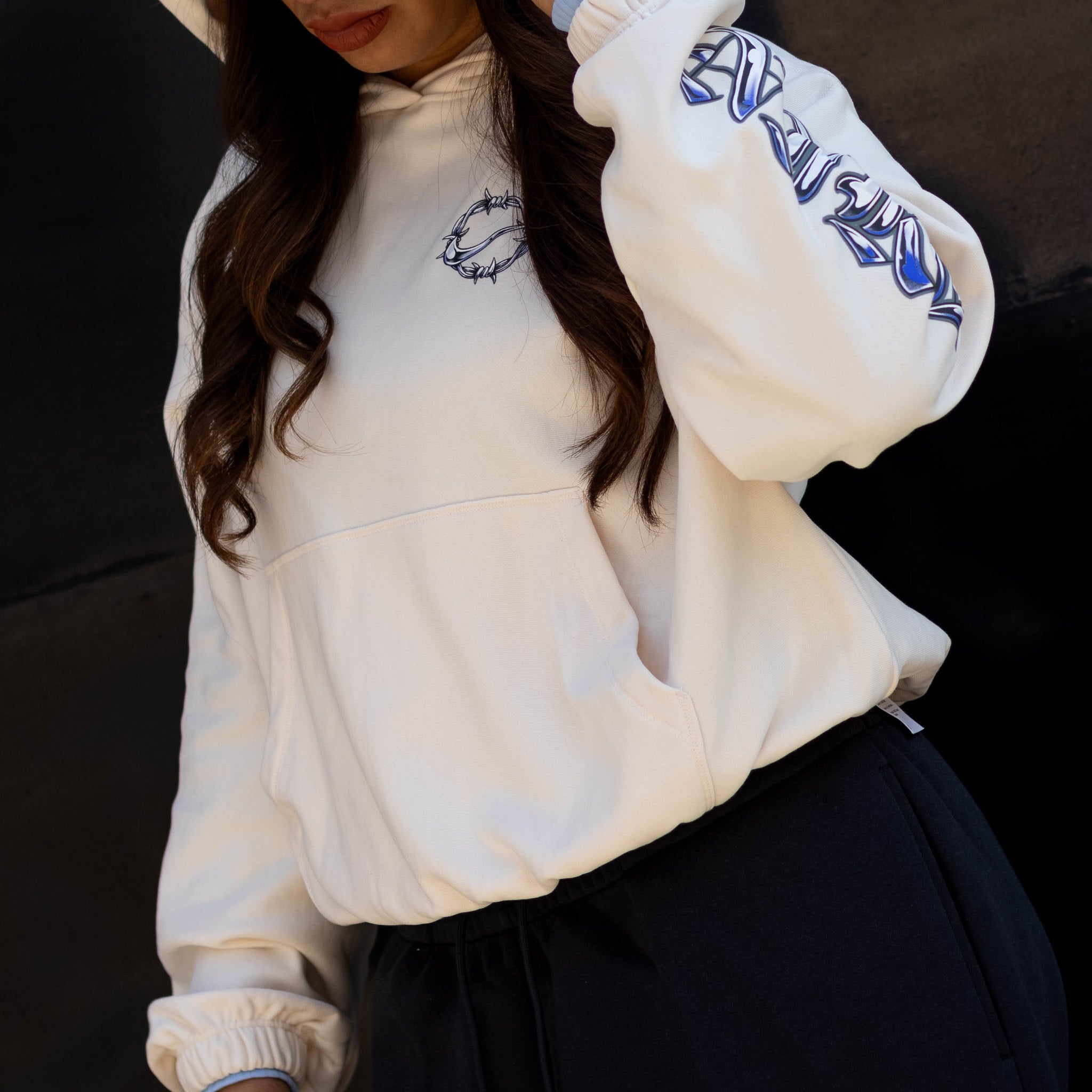 NIKE HOODIE FRENCH TERRY CHALK