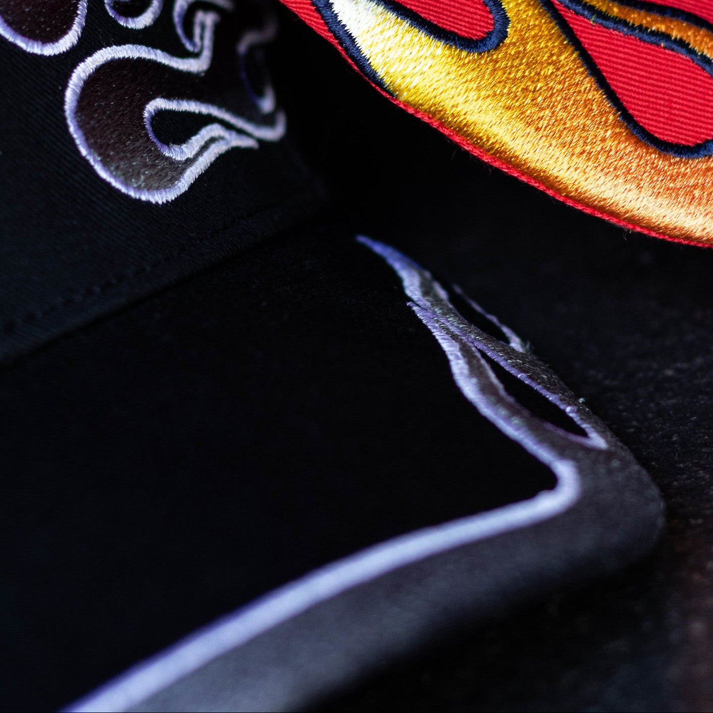 JORDAN CAP STRUCURED FLAMES BLACK GREY