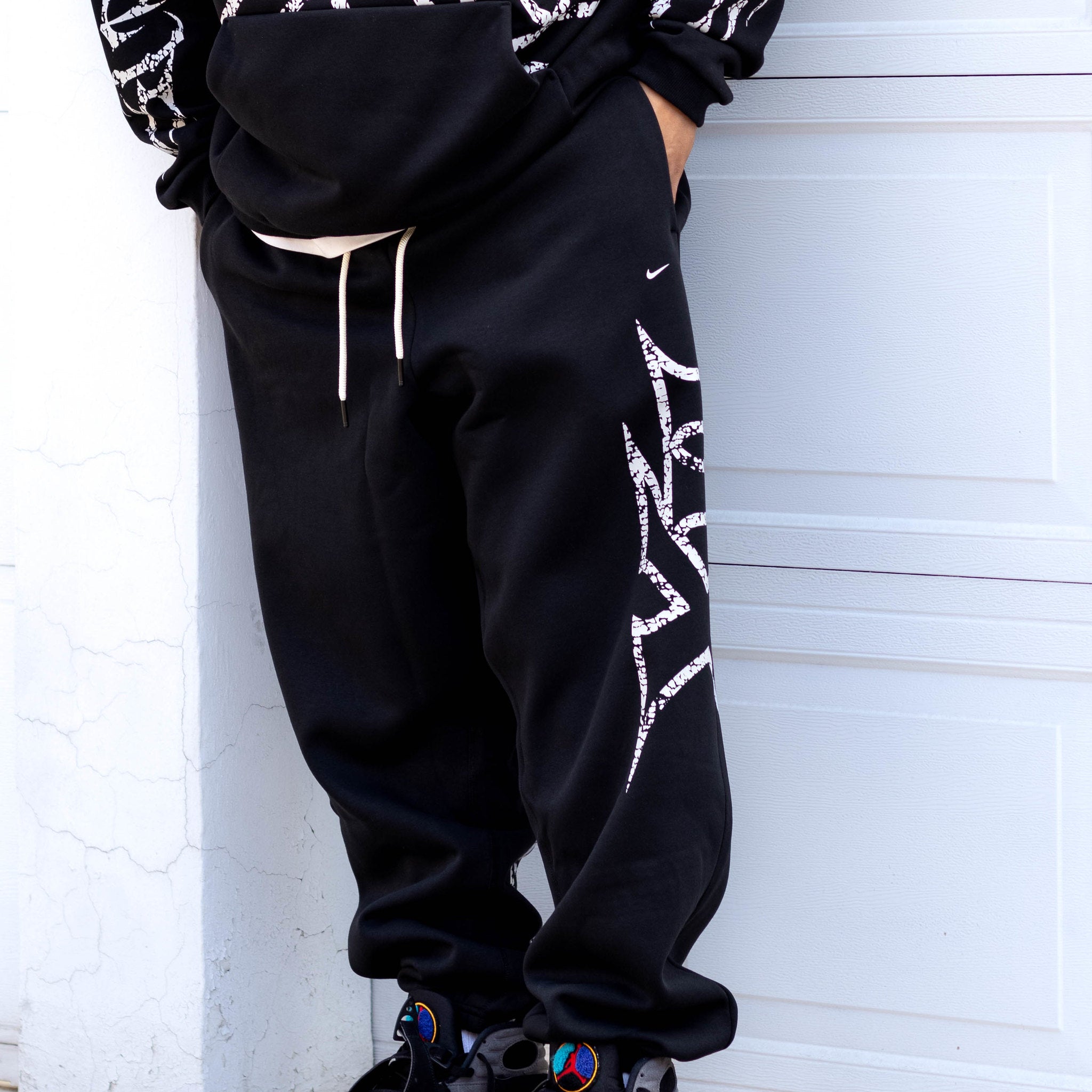 NIKE PANTS GREY BLACK XII
