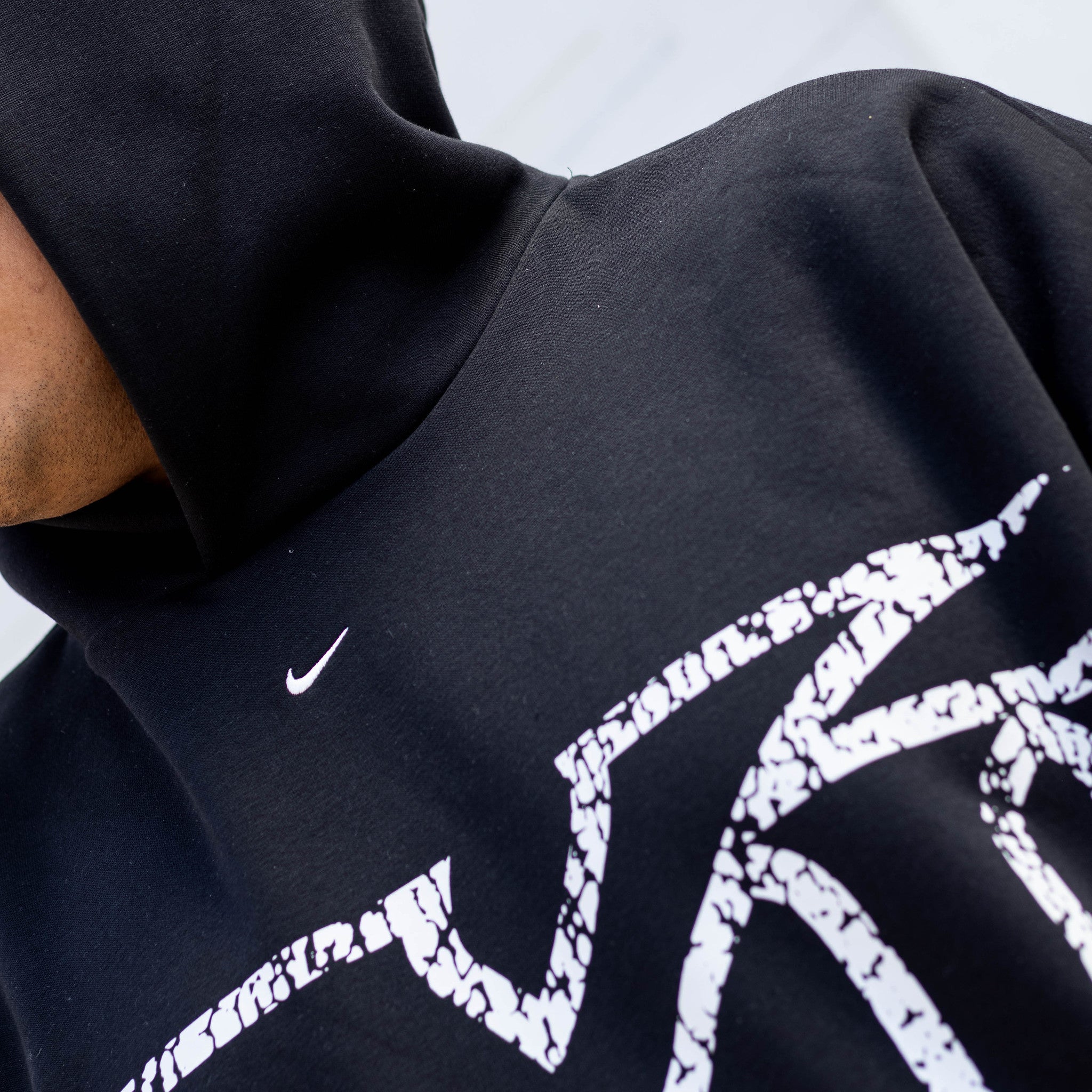 NIKE HOODIE GREY BLACK XII