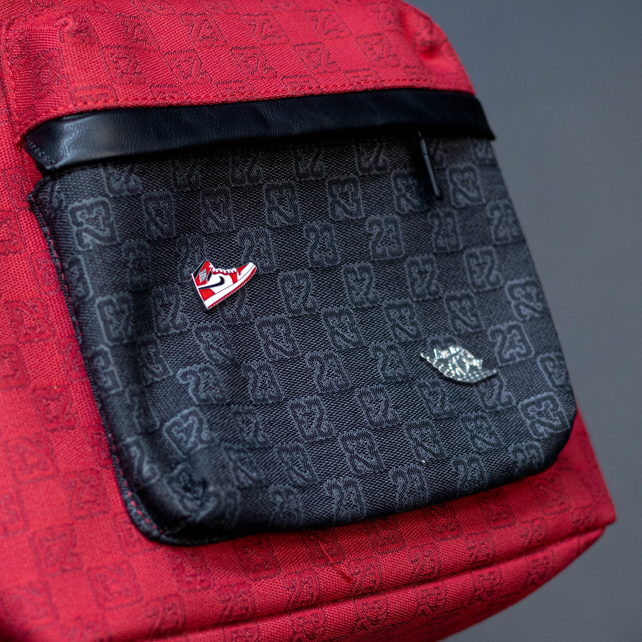 JORDAN BACKPACK MONOGRAM BLACK RED