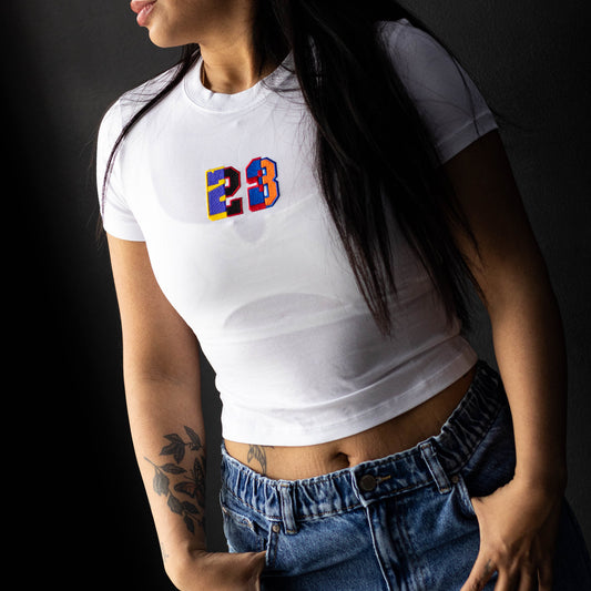 JORDAN TEE 23 WHITE COLORS