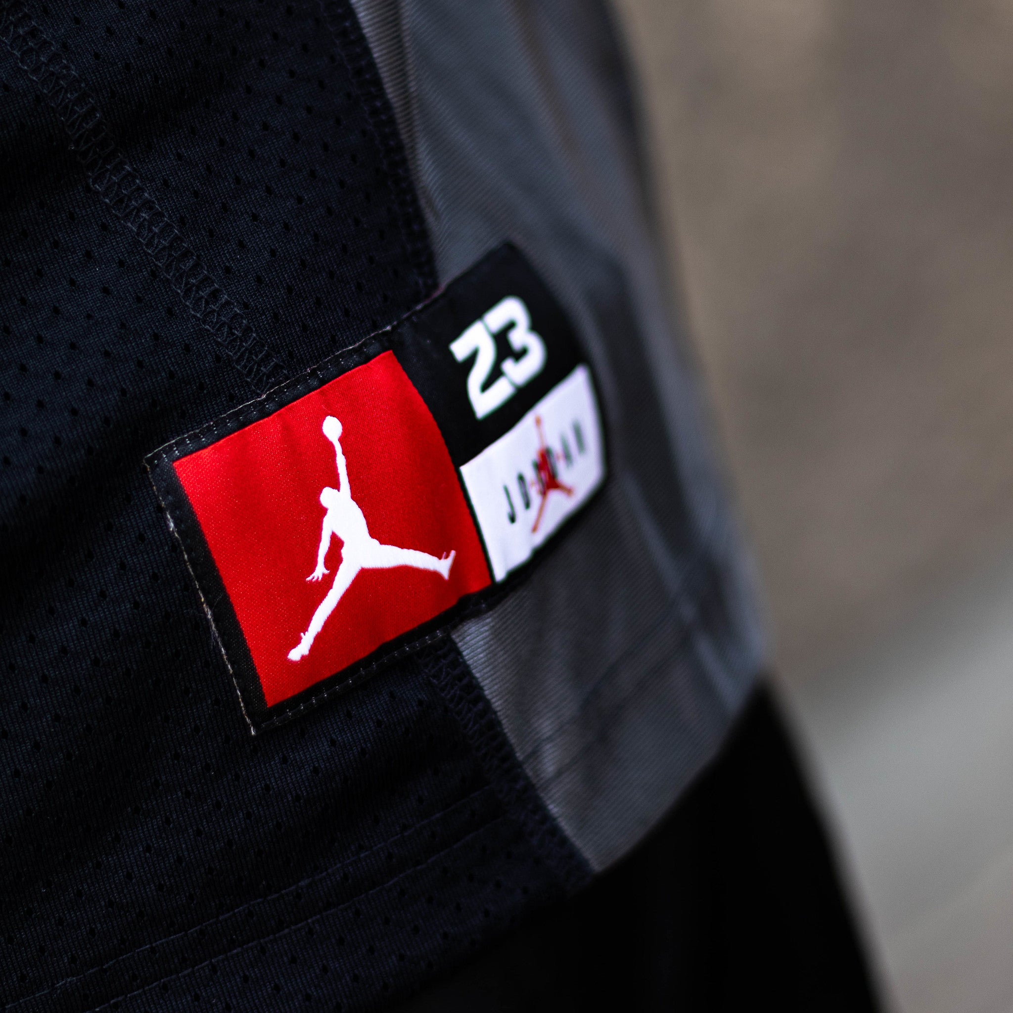 JORDAN FLIGHT JERSEY BLACK GREY