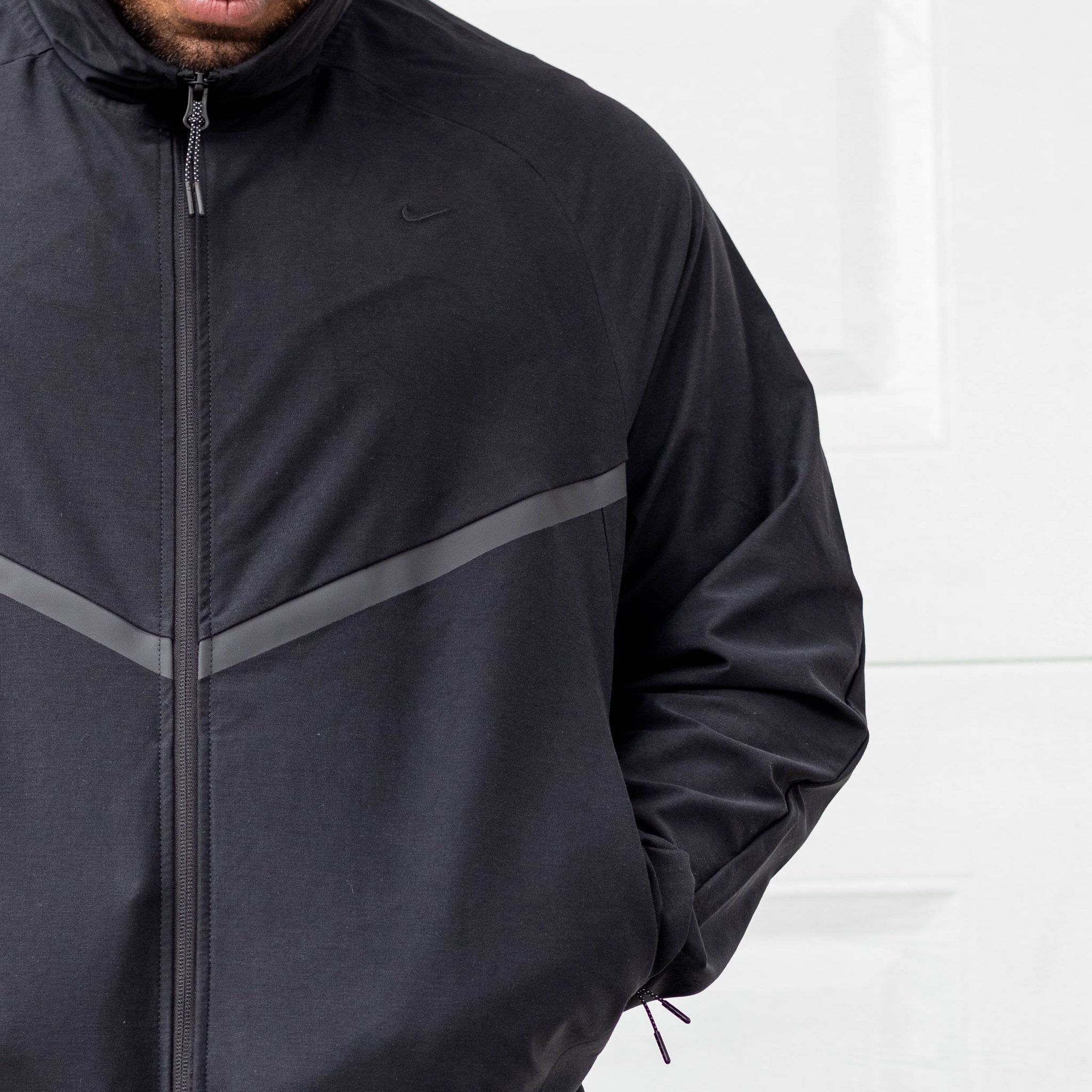 NIKE TECH JACKET KNIT BLACK ZIP
