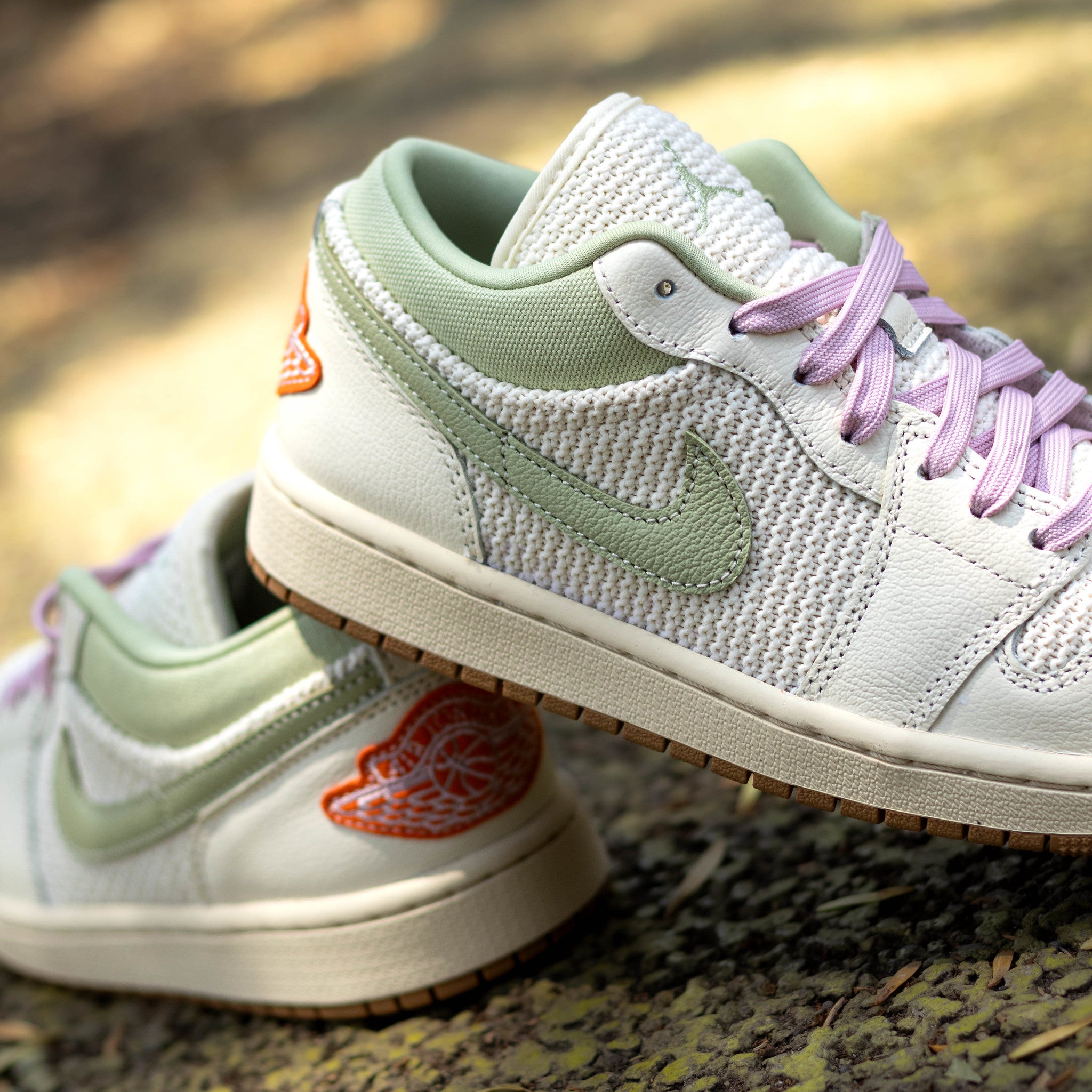 AIR JORDAN 1 LOW AURA OLIVE W