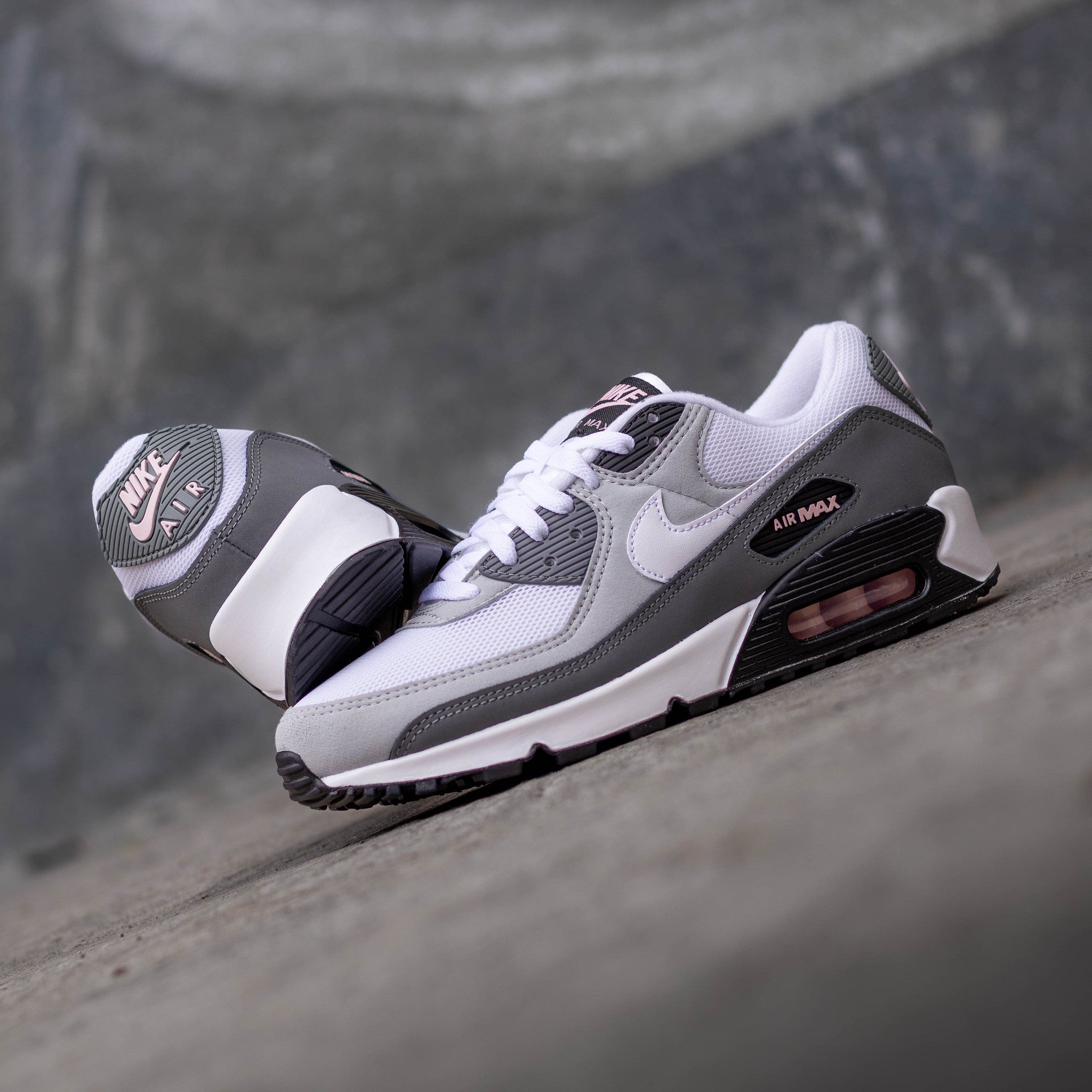 NIKE AIR MAX 90 WOLF WHITE PINK FOAM