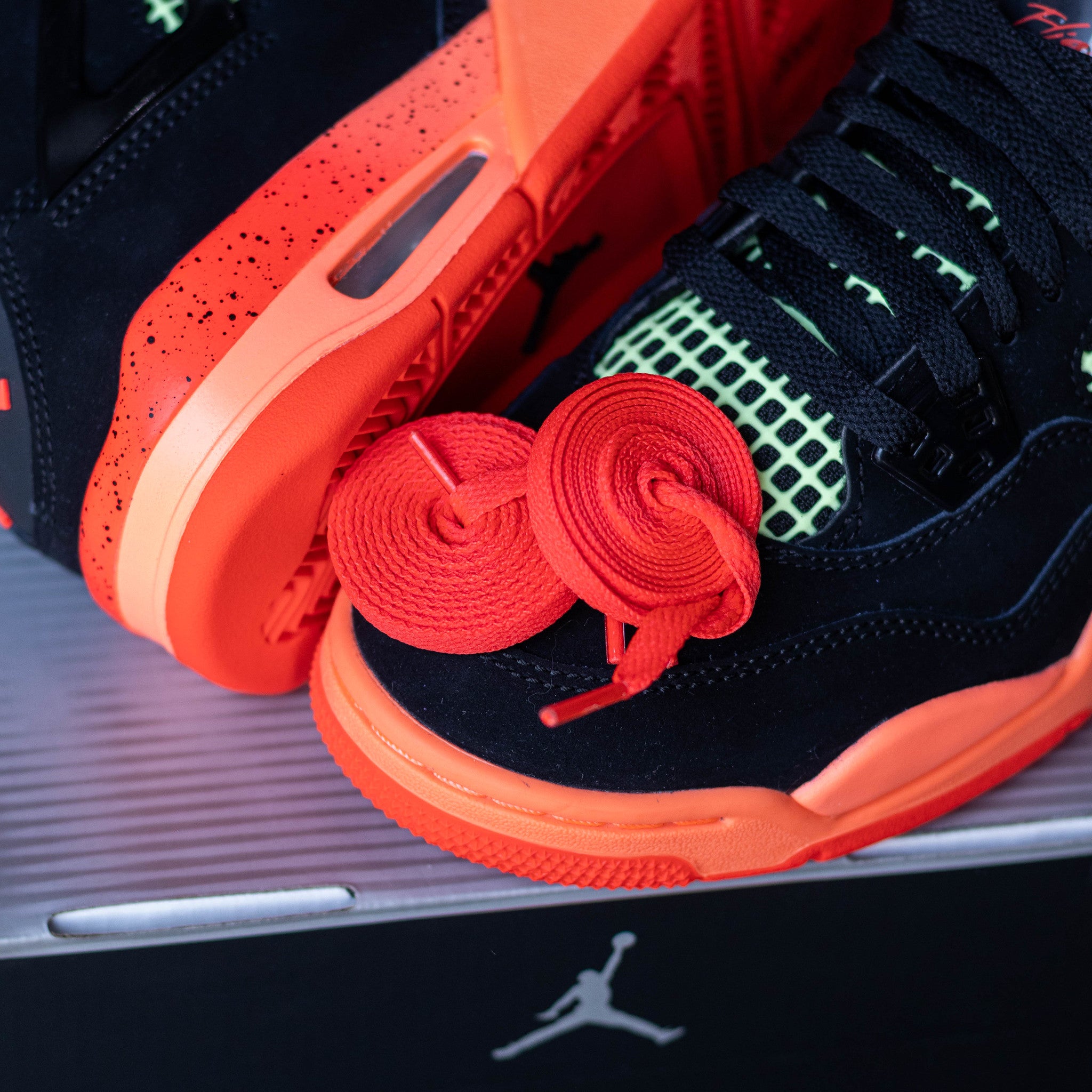 AIR JORDAN 4 BLACK INFRARED VOLT GS