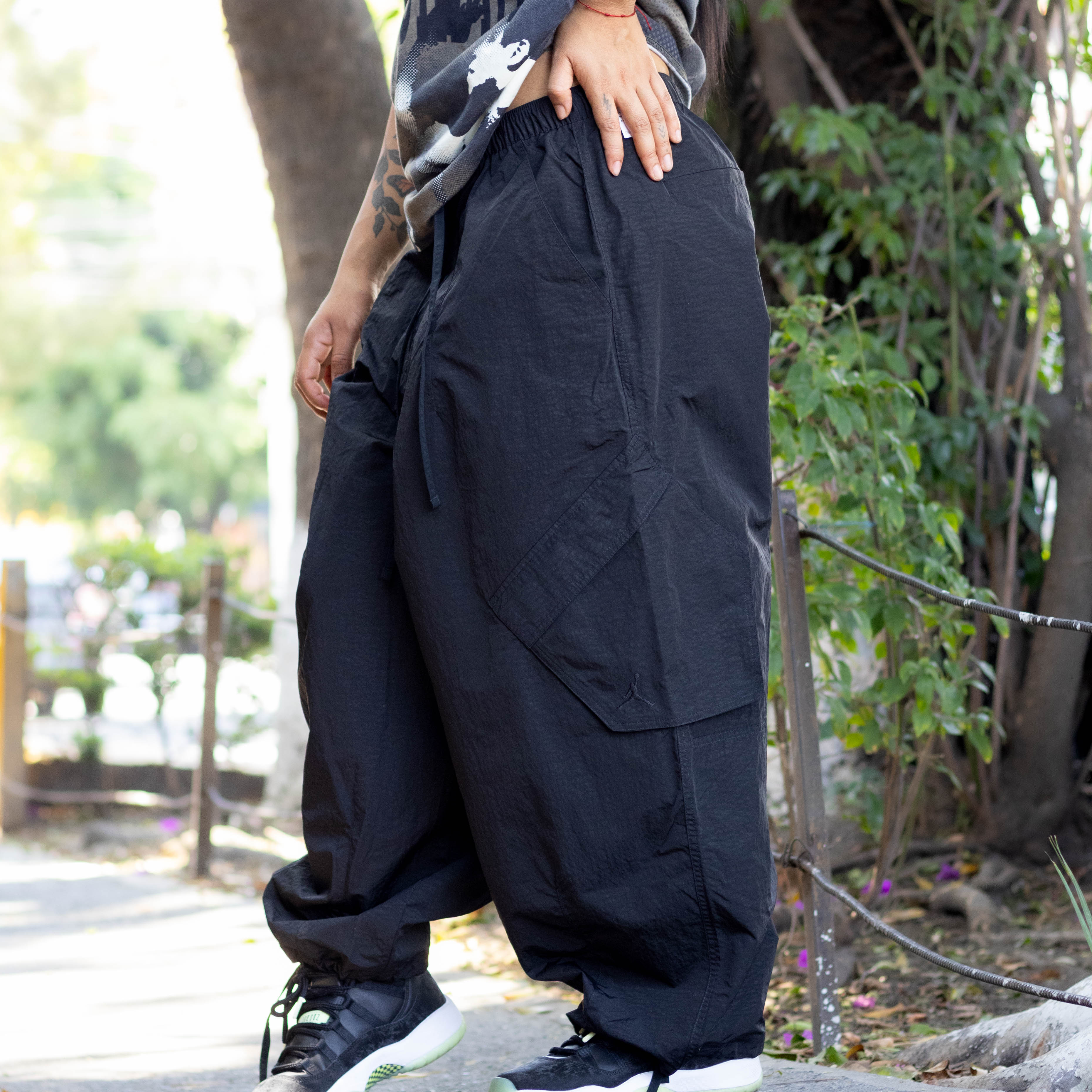JORDAN FLIGHT CHICAGO PANT PARACHUTE BLACK W