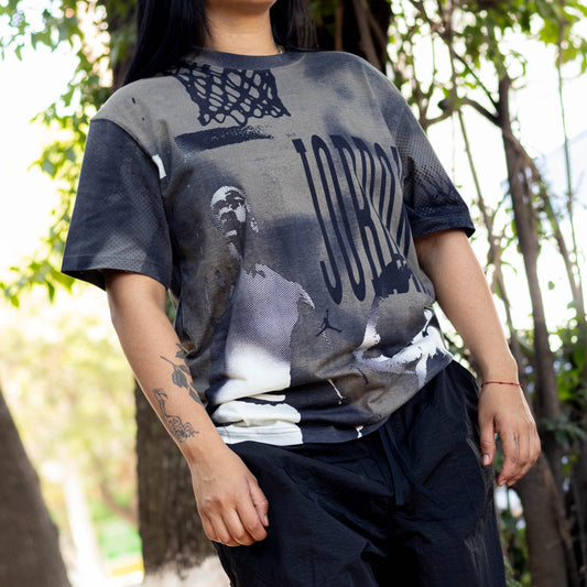 JORDAN TEE GRA MJ BALL BLACK W