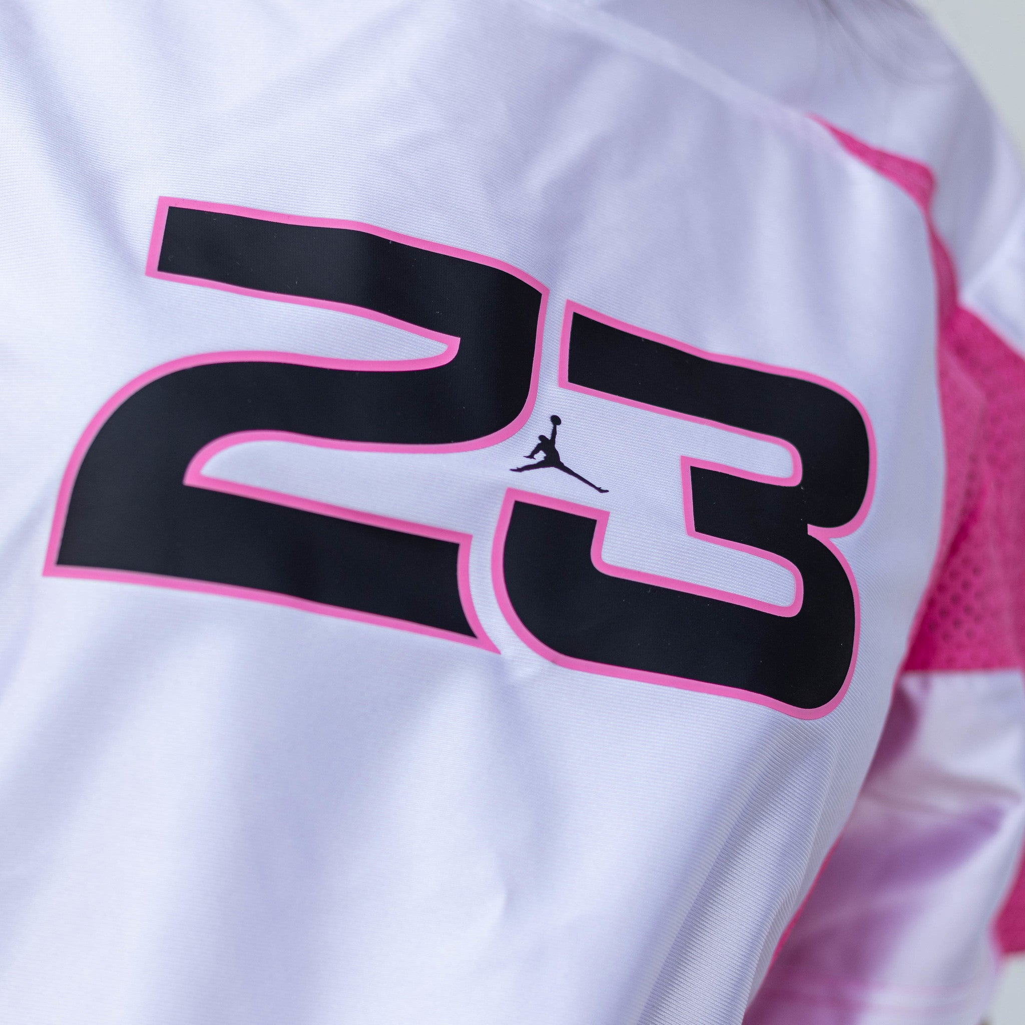 JORDAN FLIGHT JERSEY PINK GREY W