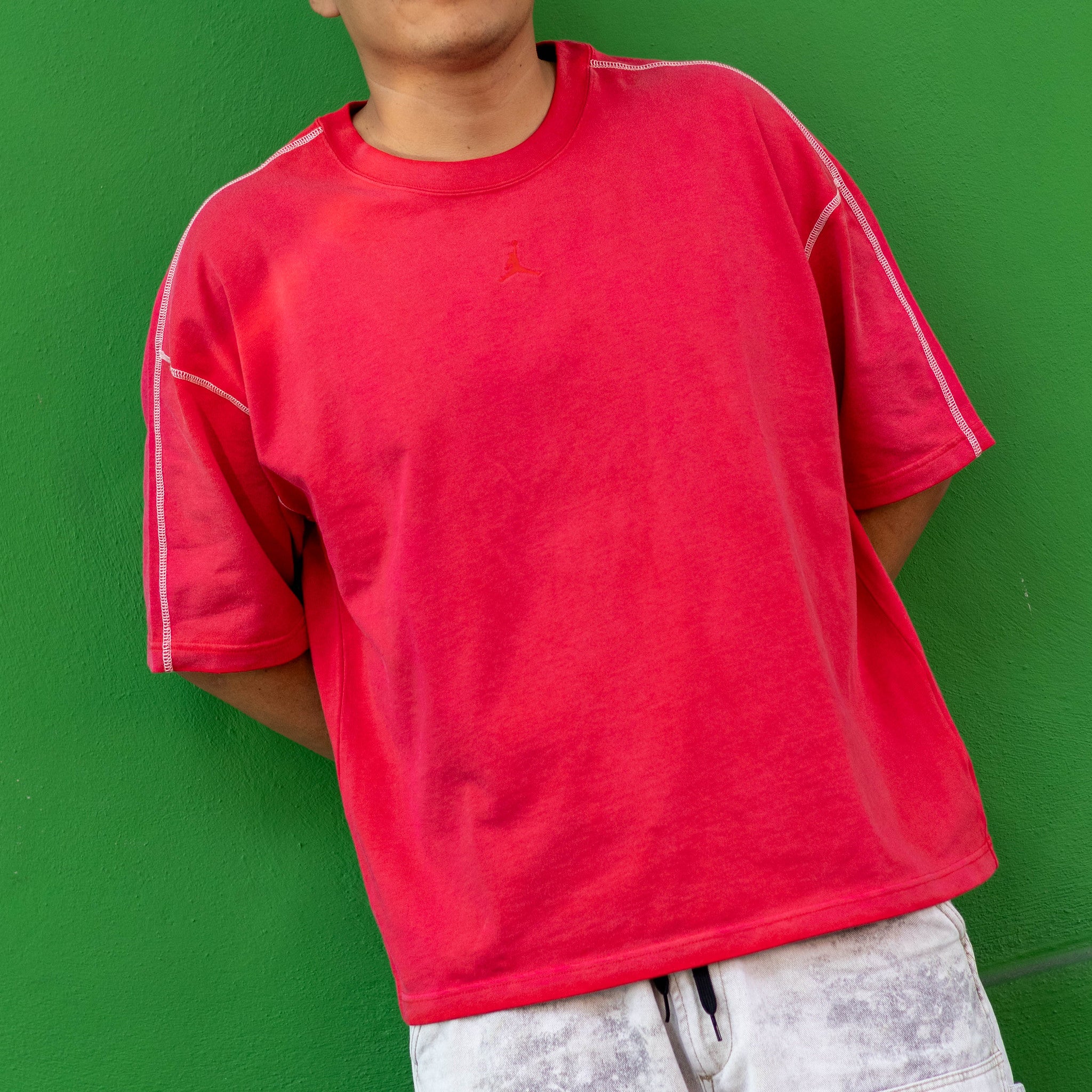 JORDAN TEE HVYWT  RED