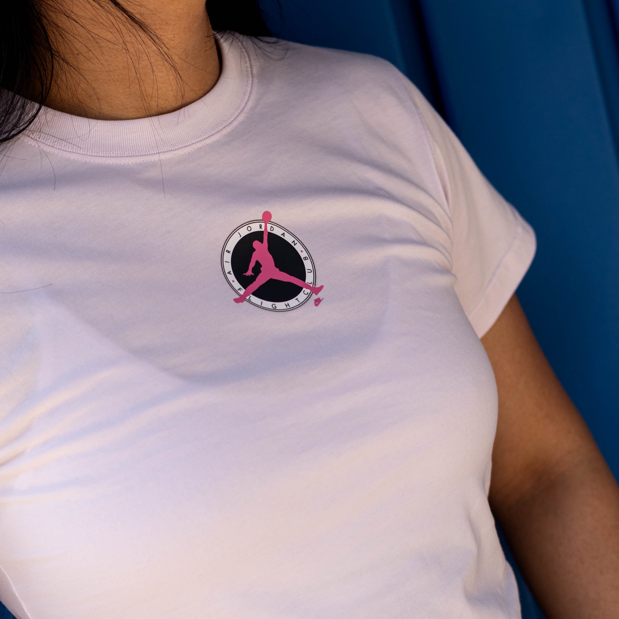 JORDAN TEE PINK FLIGHT CLUB W