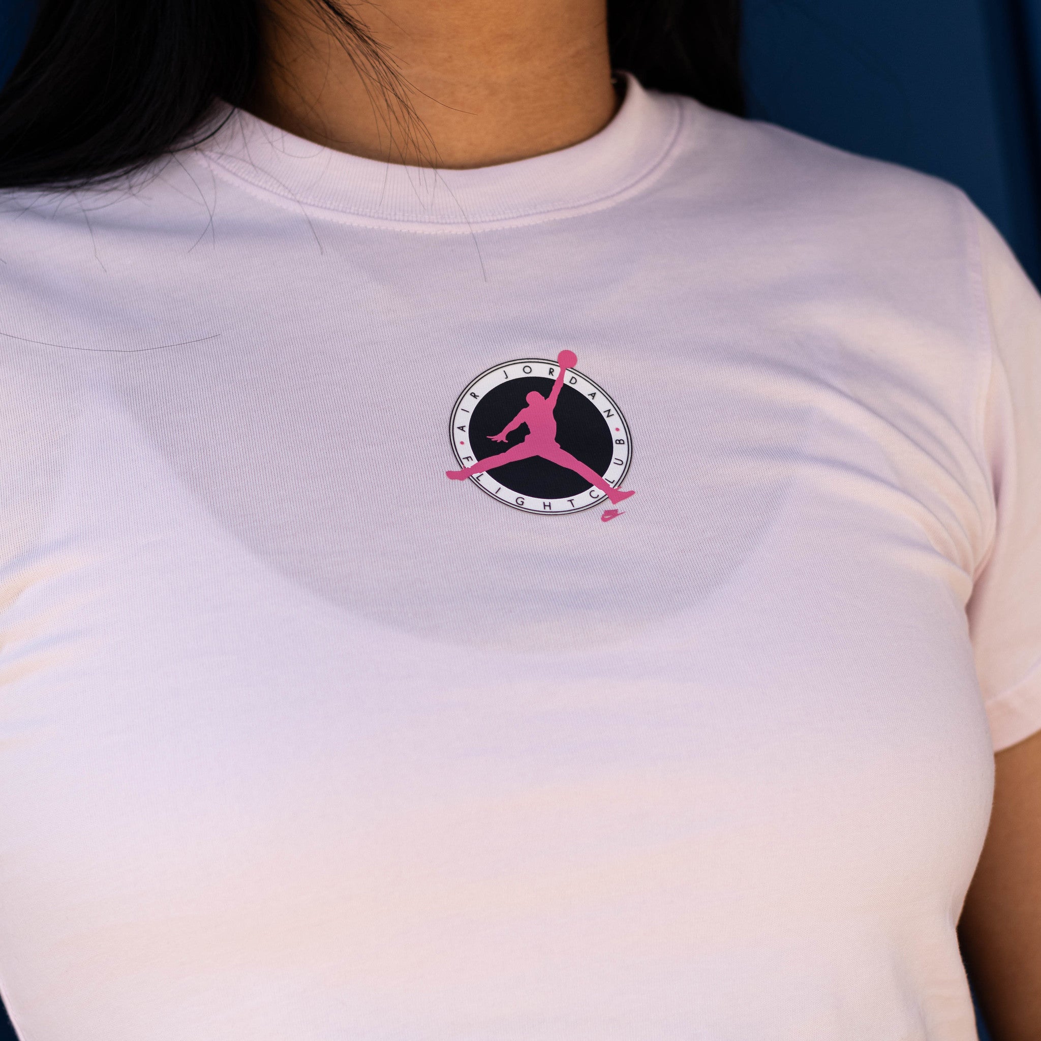 JORDAN TEE PINK FLIGHT CLUB W