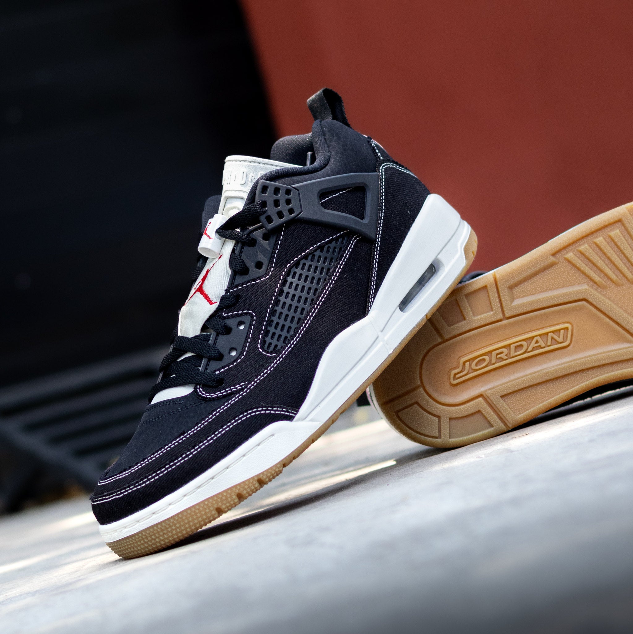 JORDAN SPIZIKE LOW DENIM BLACK