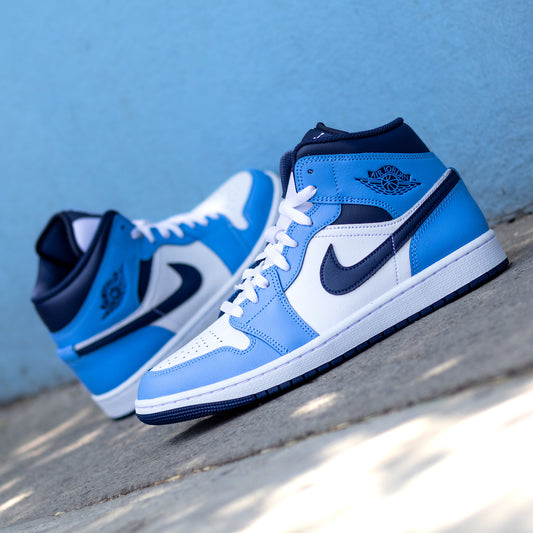 AIR JORDAN 1 MID UNC NAVY