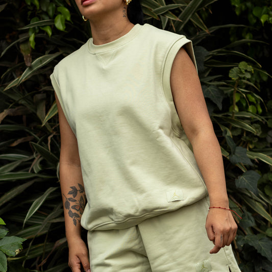 JORDAN FLC VEST OLIVE W