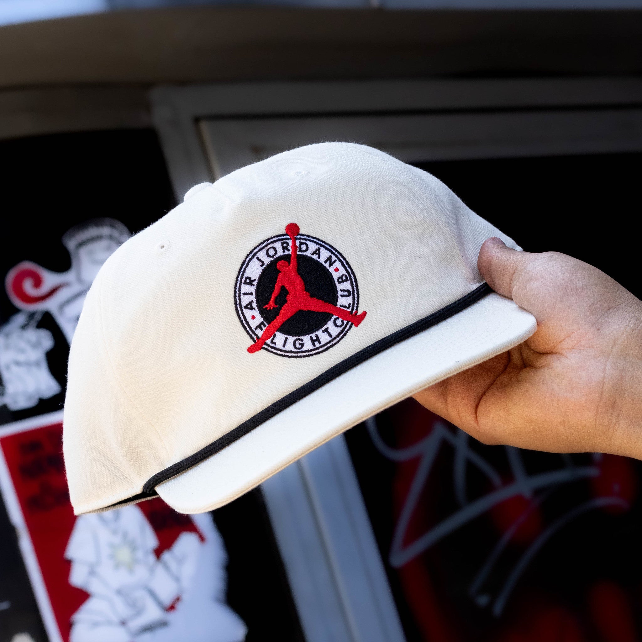 JORDAN CAP UNSTRUCURED FLA FLIGHT CLUB SAIL BLACK