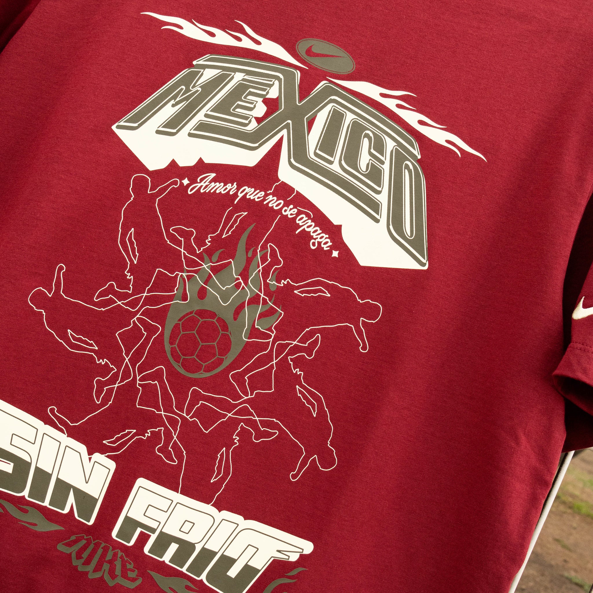 NIKE TEE FTBL MEXICO TEAM RED