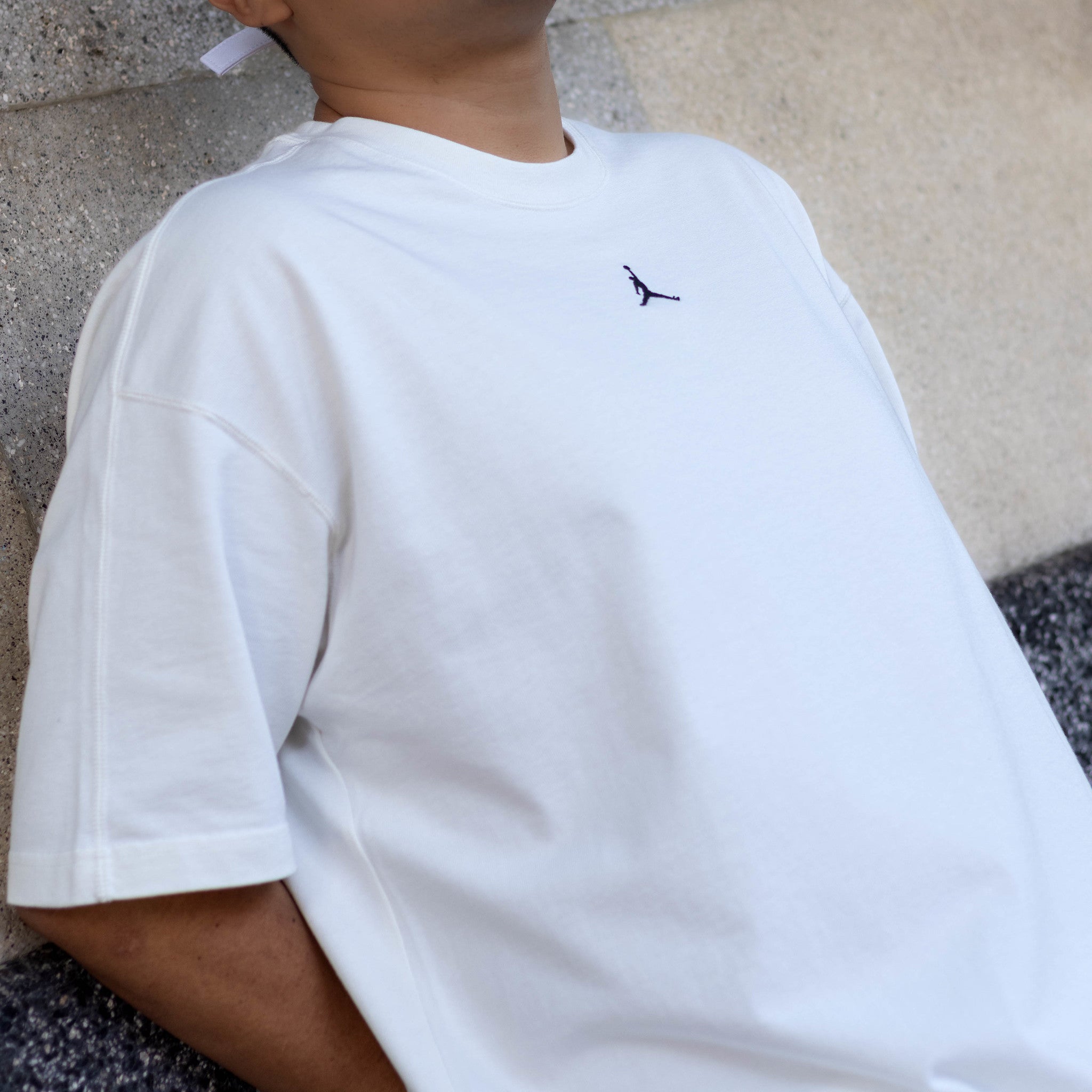 JORDAN TEE HVYWT WHITE