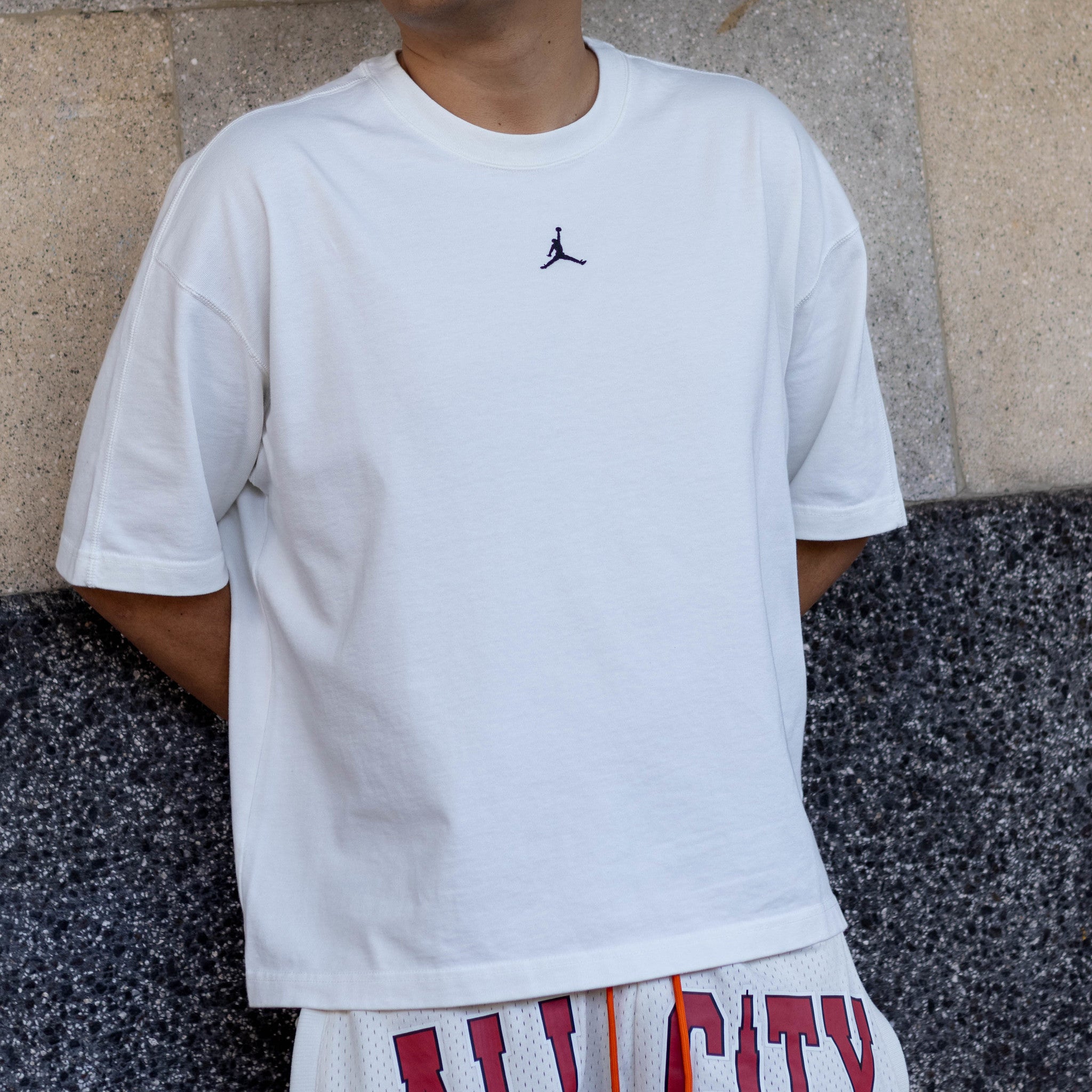 JORDAN TEE HVYWT WHITE