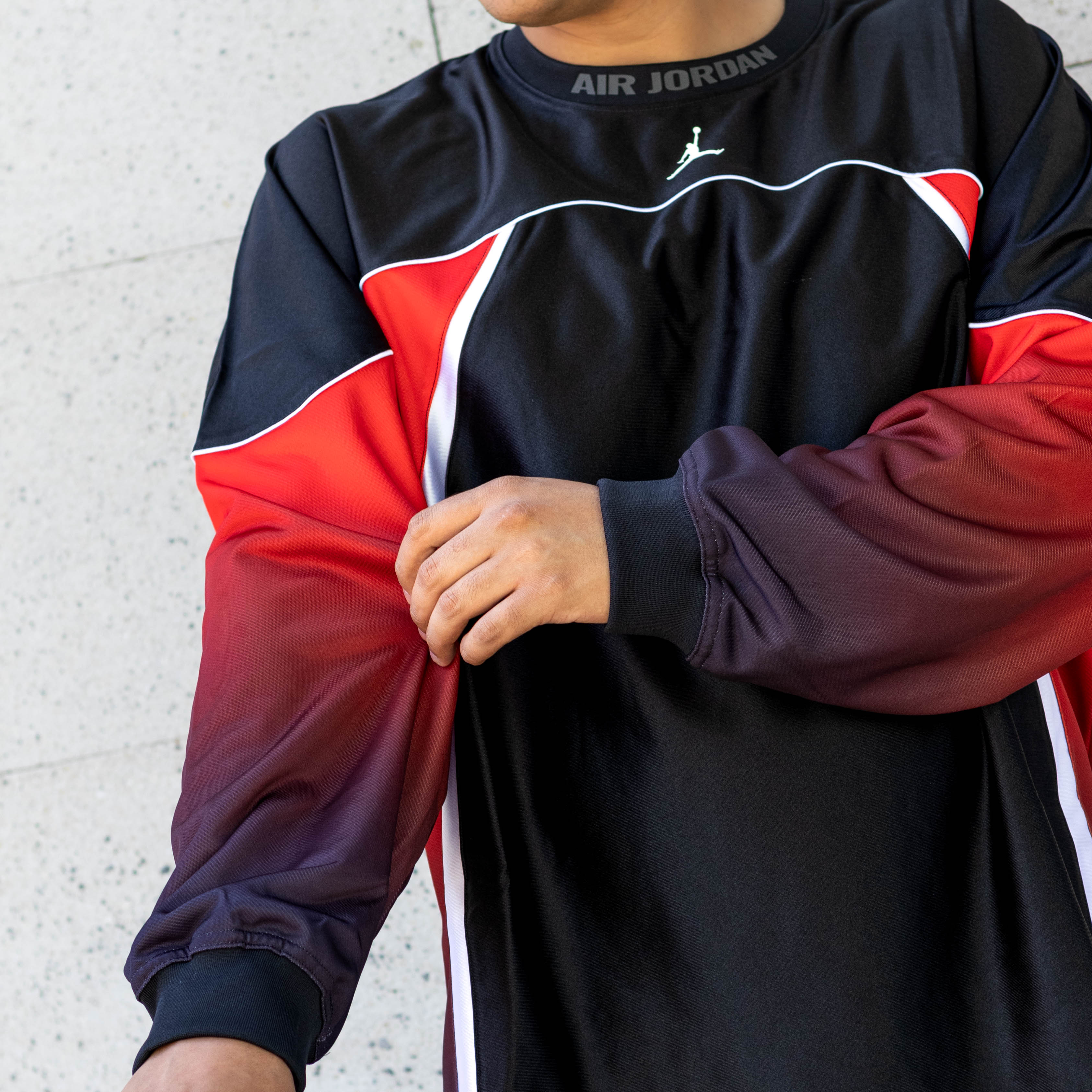 JORDAN JERSEY FLIGHT CLUB BLACK RED WHITE