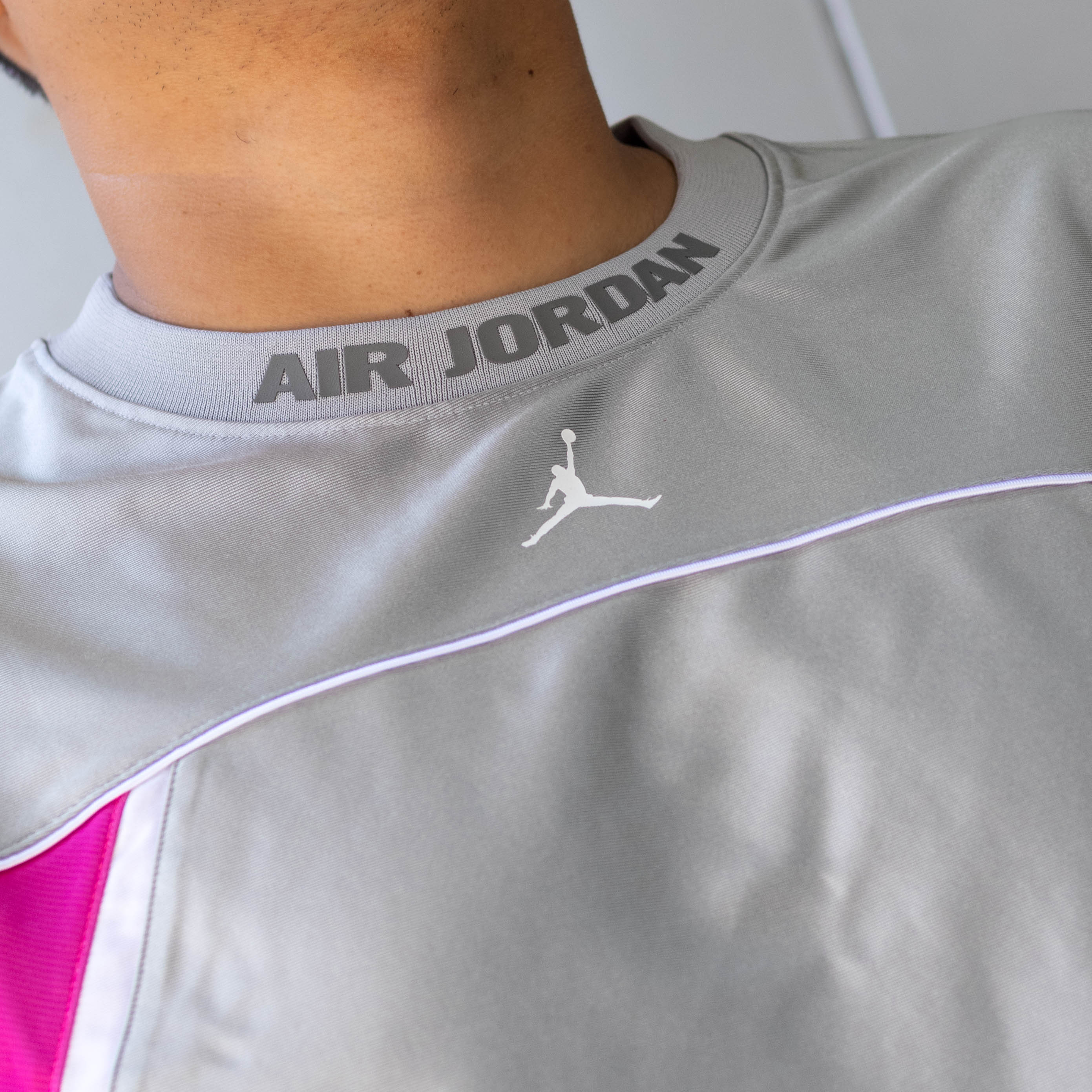 JORDAN JERSEY FLIGHT CLUB GREY PINK