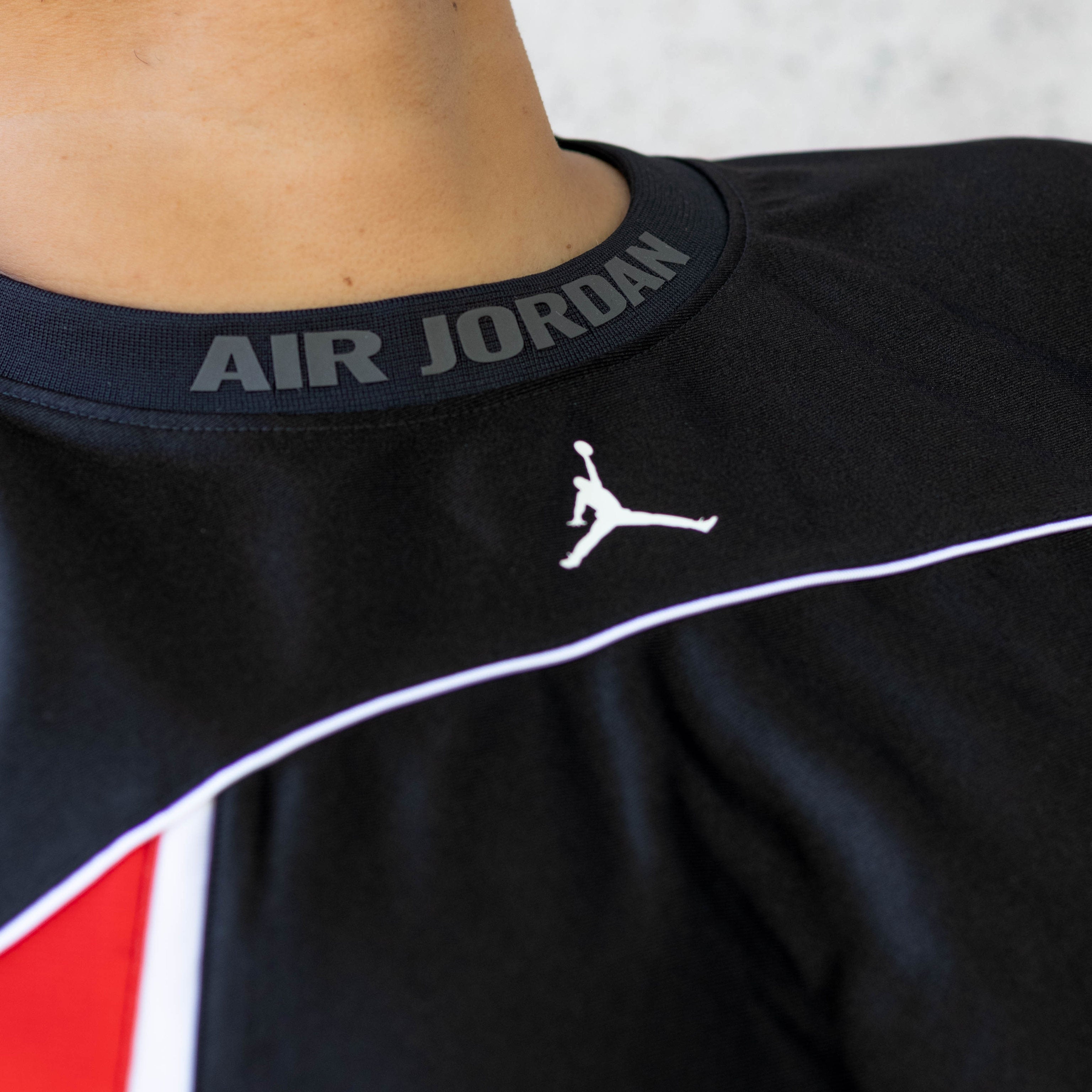 JORDAN JERSEY FLIGHT CLUB BLACK RED WHITE