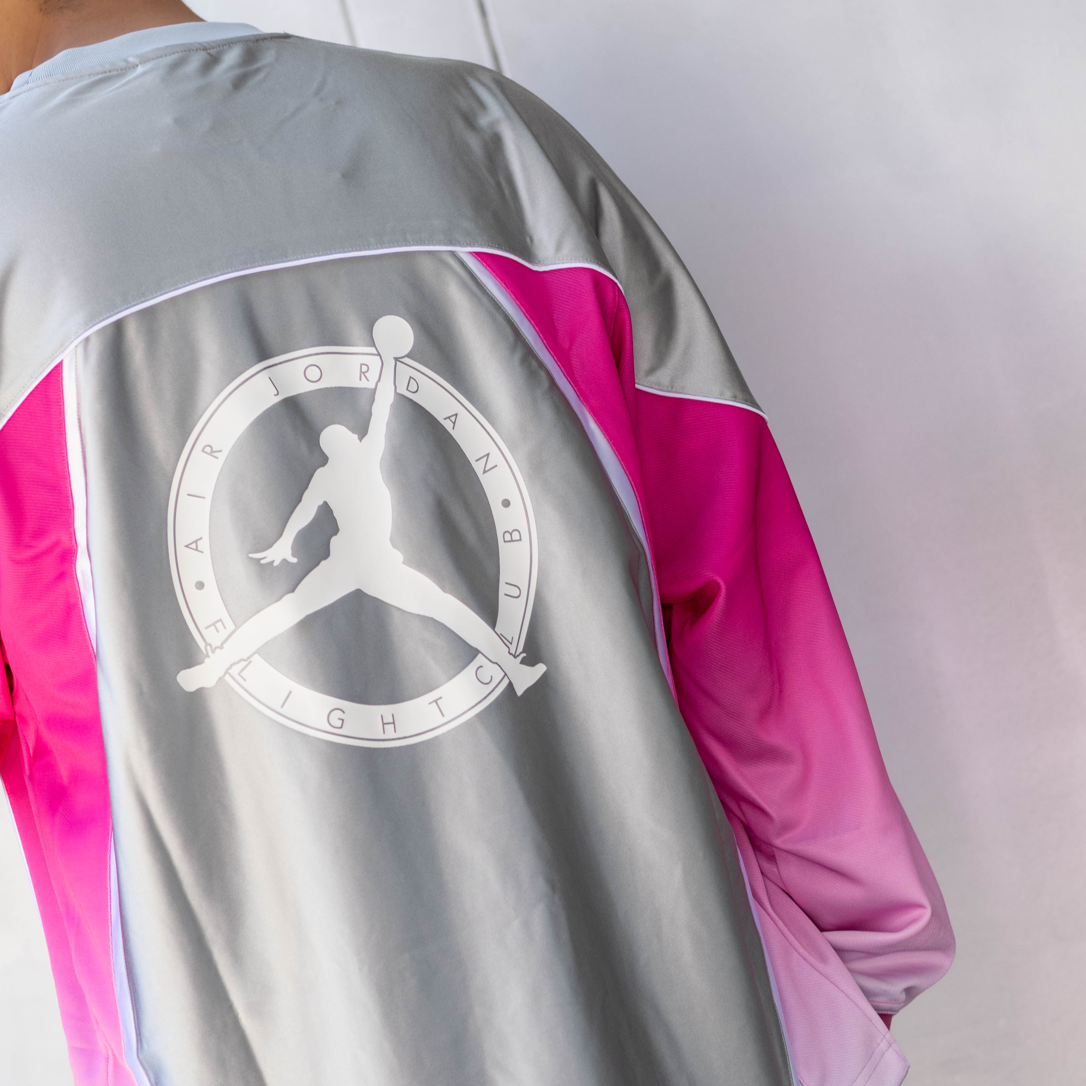JORDAN JERSEY FLIGHT CLUB GREY PINK