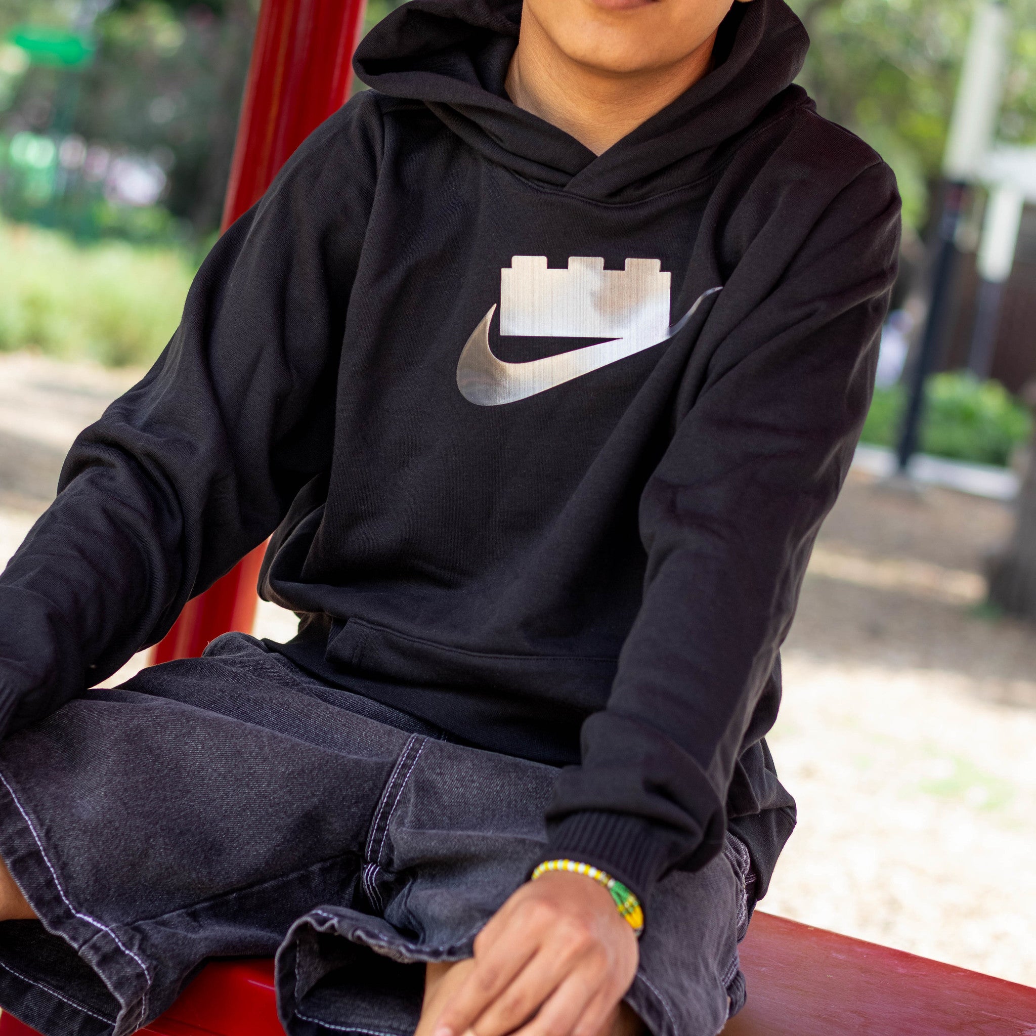 NIKE X LEGO HOODIE BLACK KIDS