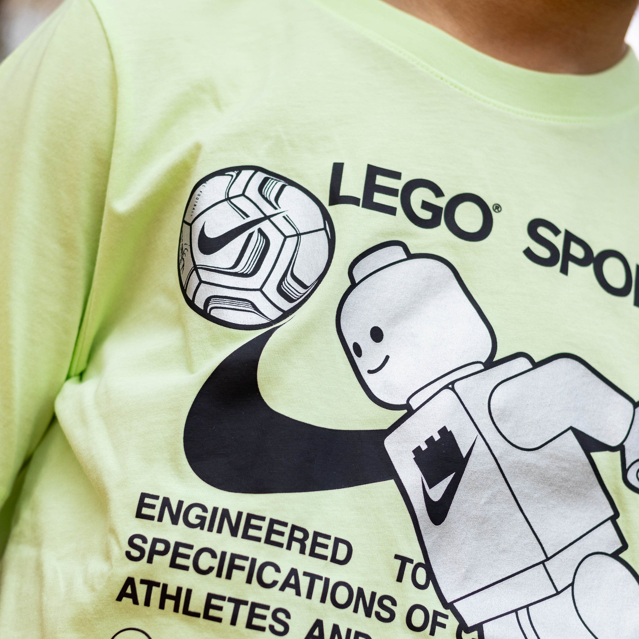 NIKE X LEGO TEE LIME TOY KIDS