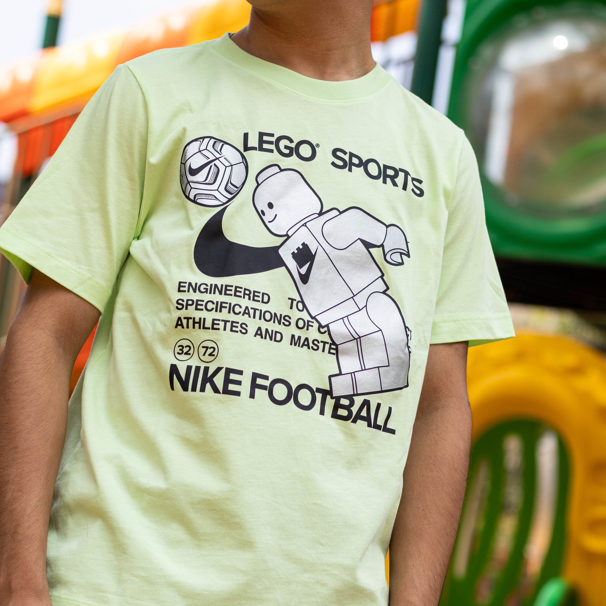 NIKE X LEGO TEE LIME TOY KIDS