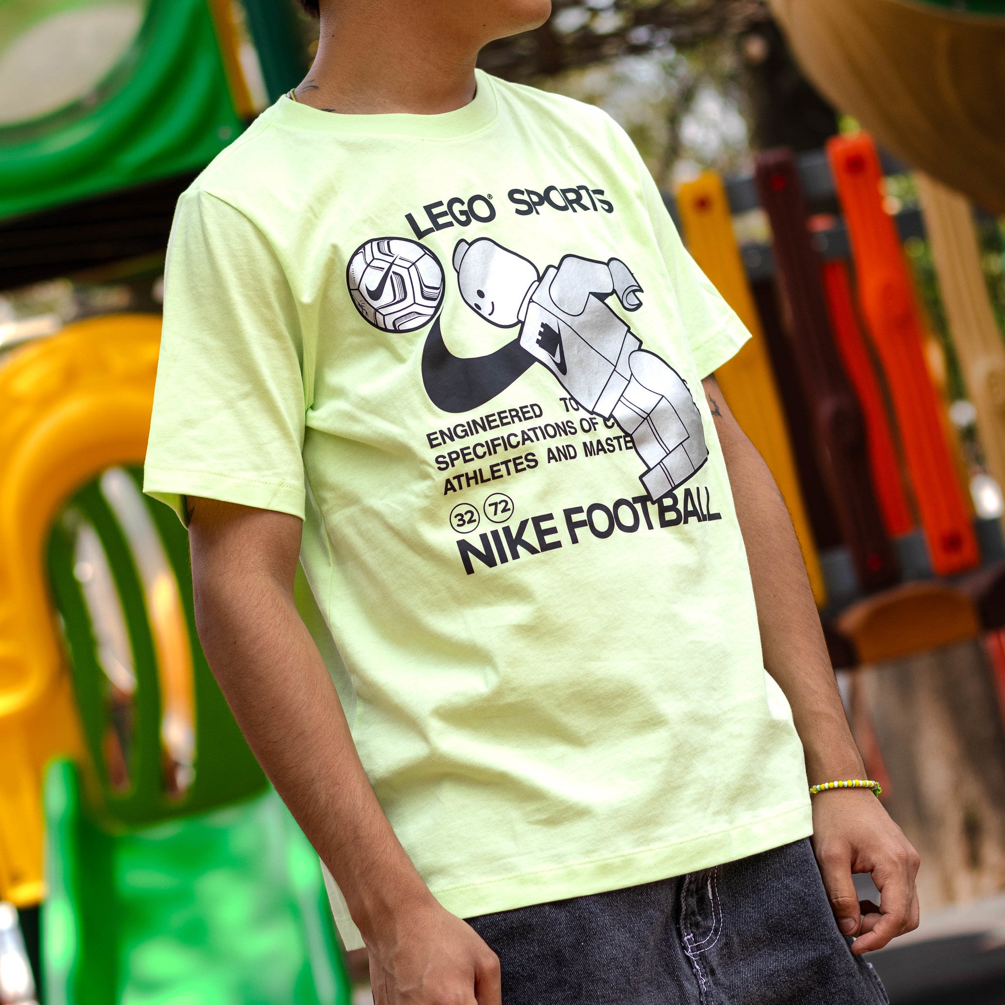 NIKE X LEGO TEE LIME TOY KIDS