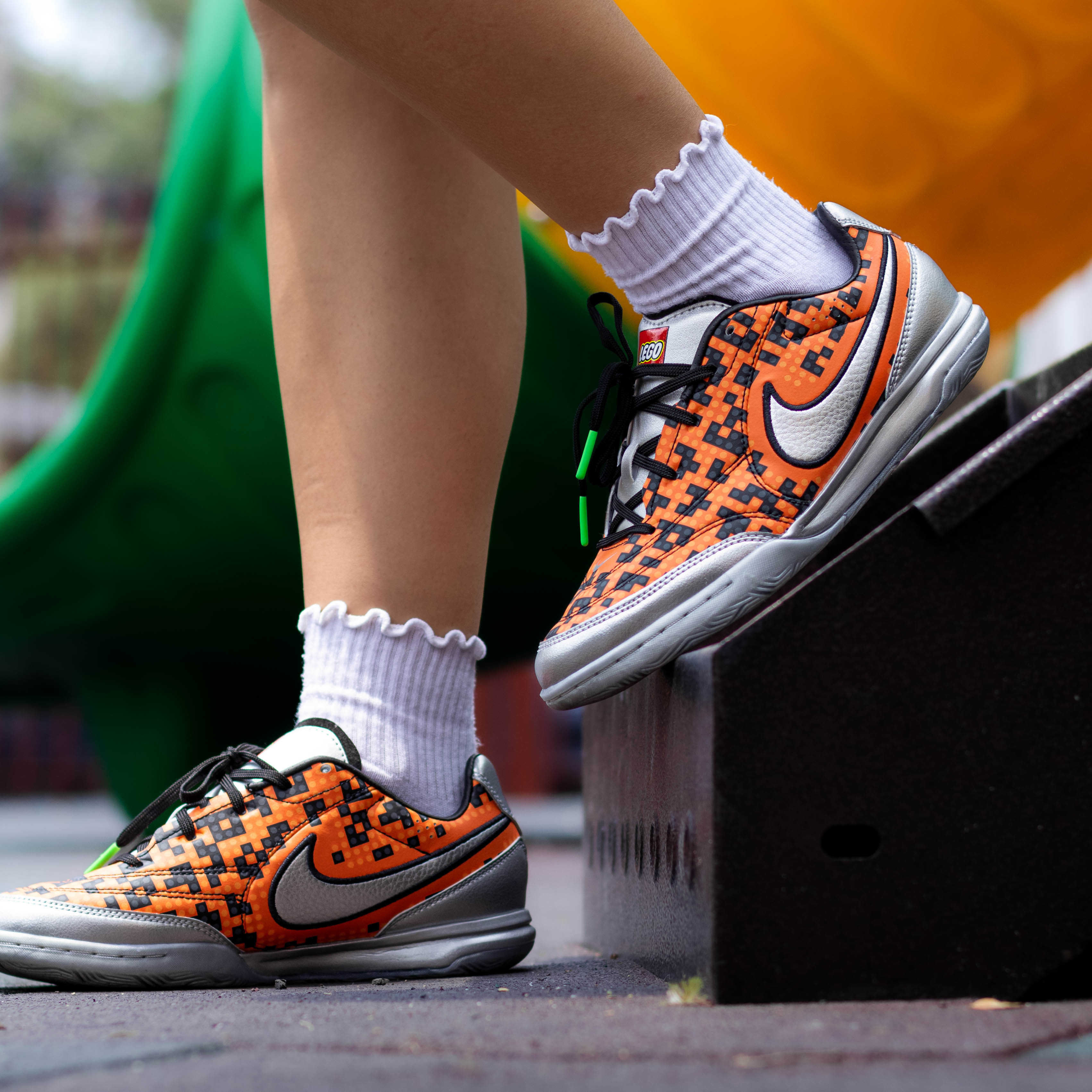 NIKE JR STREETGATO X LEGO ORANGE BLACK GS