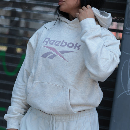 REEBOK HOODIE GREY BIG LOGO