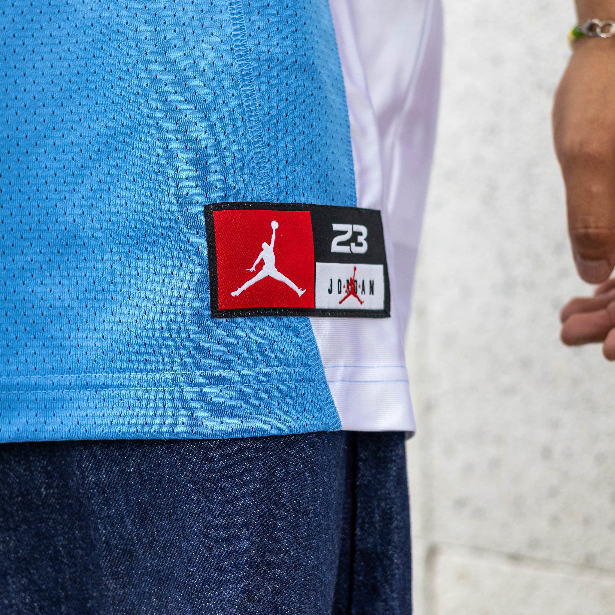 JORDAN FLIGHT JERSEY BLUE WHITE