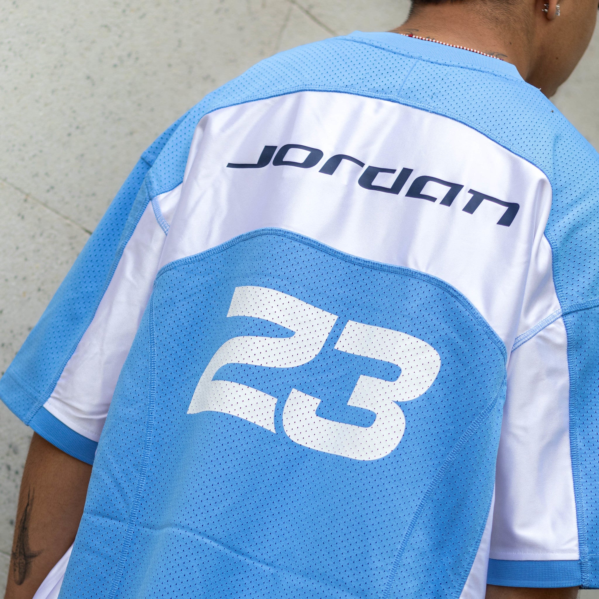 JORDAN FLIGHT JERSEY BLUE WHITE