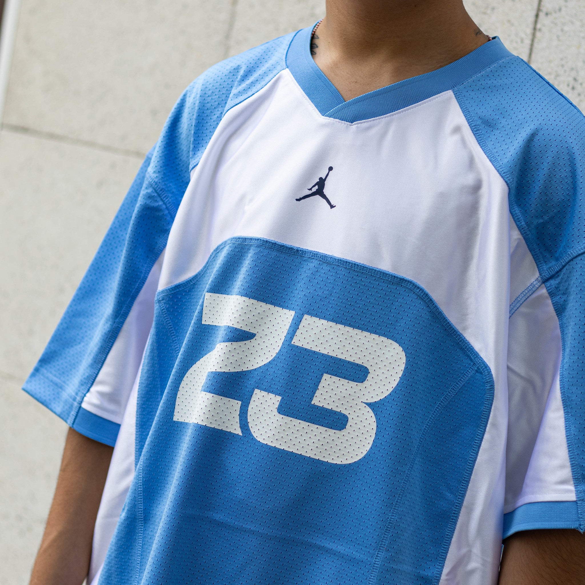 JORDAN FLIGHT JERSEY BLUE WHITE