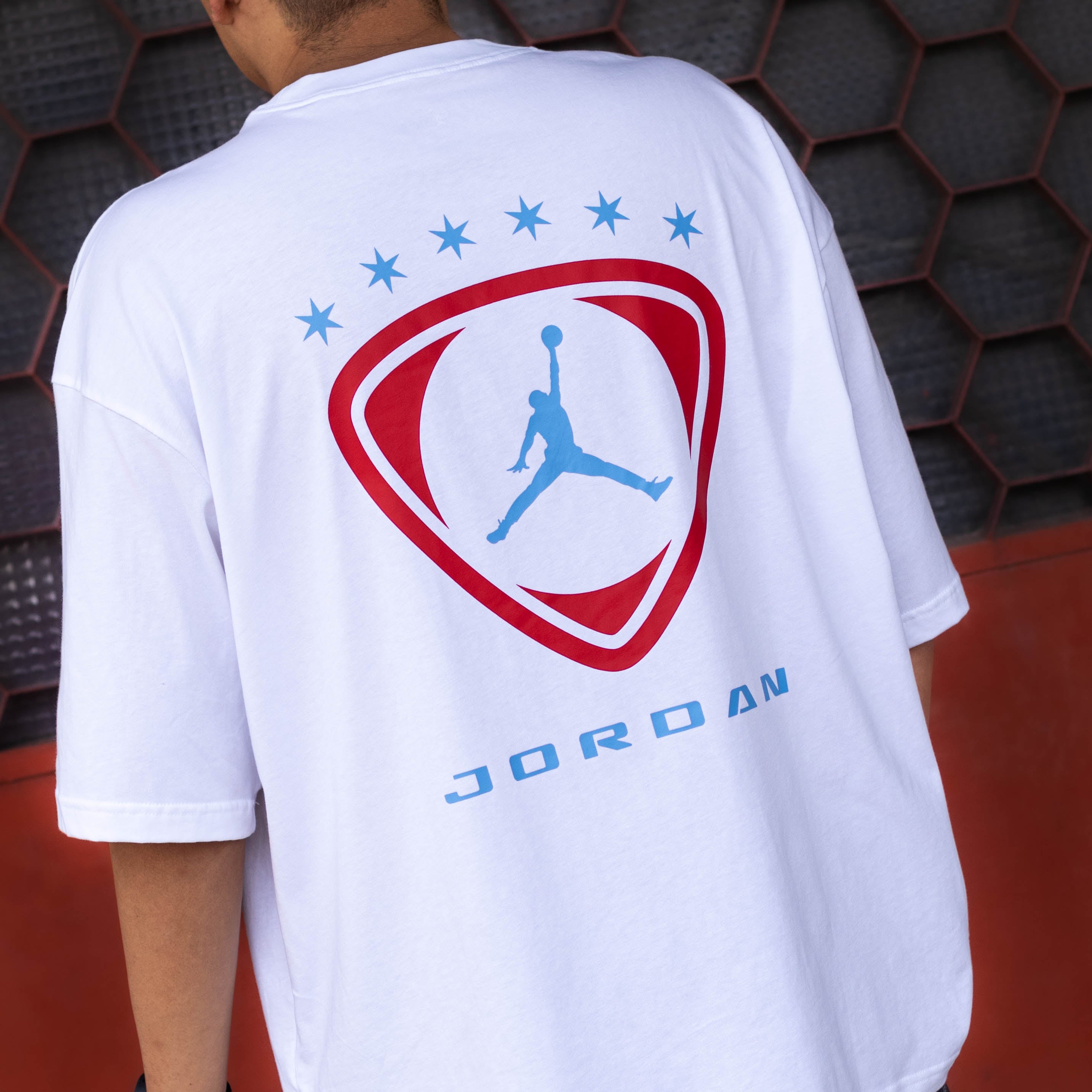 JORDAN TEE SOCCER WHITE RED