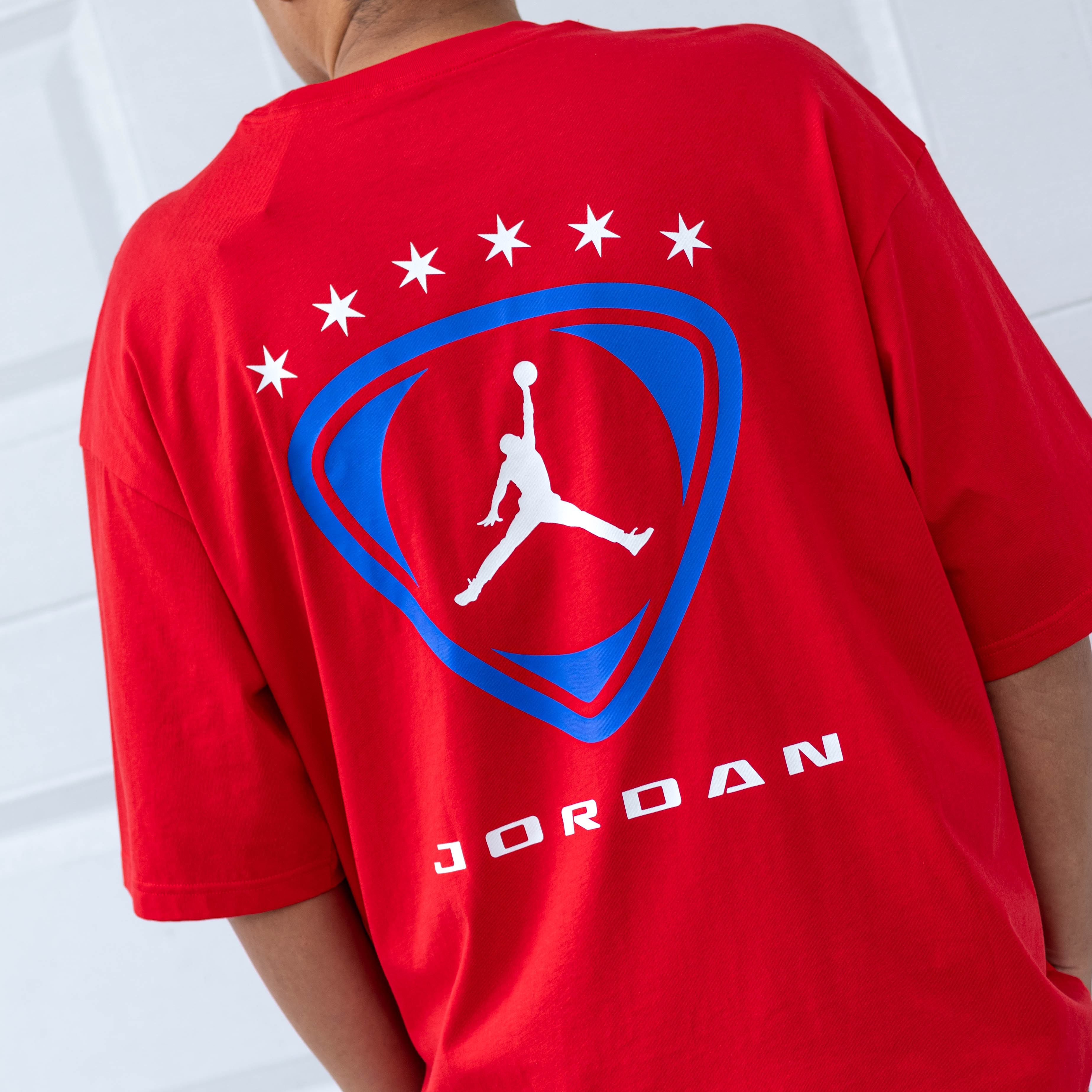 JORDAN TEE SOCCER RED BLUE