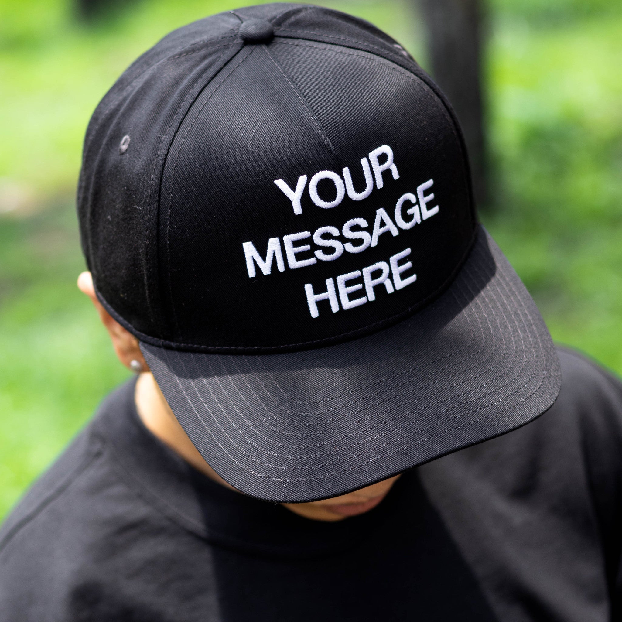 NIKE CAP YOUR MESSAGE HERE BLACK