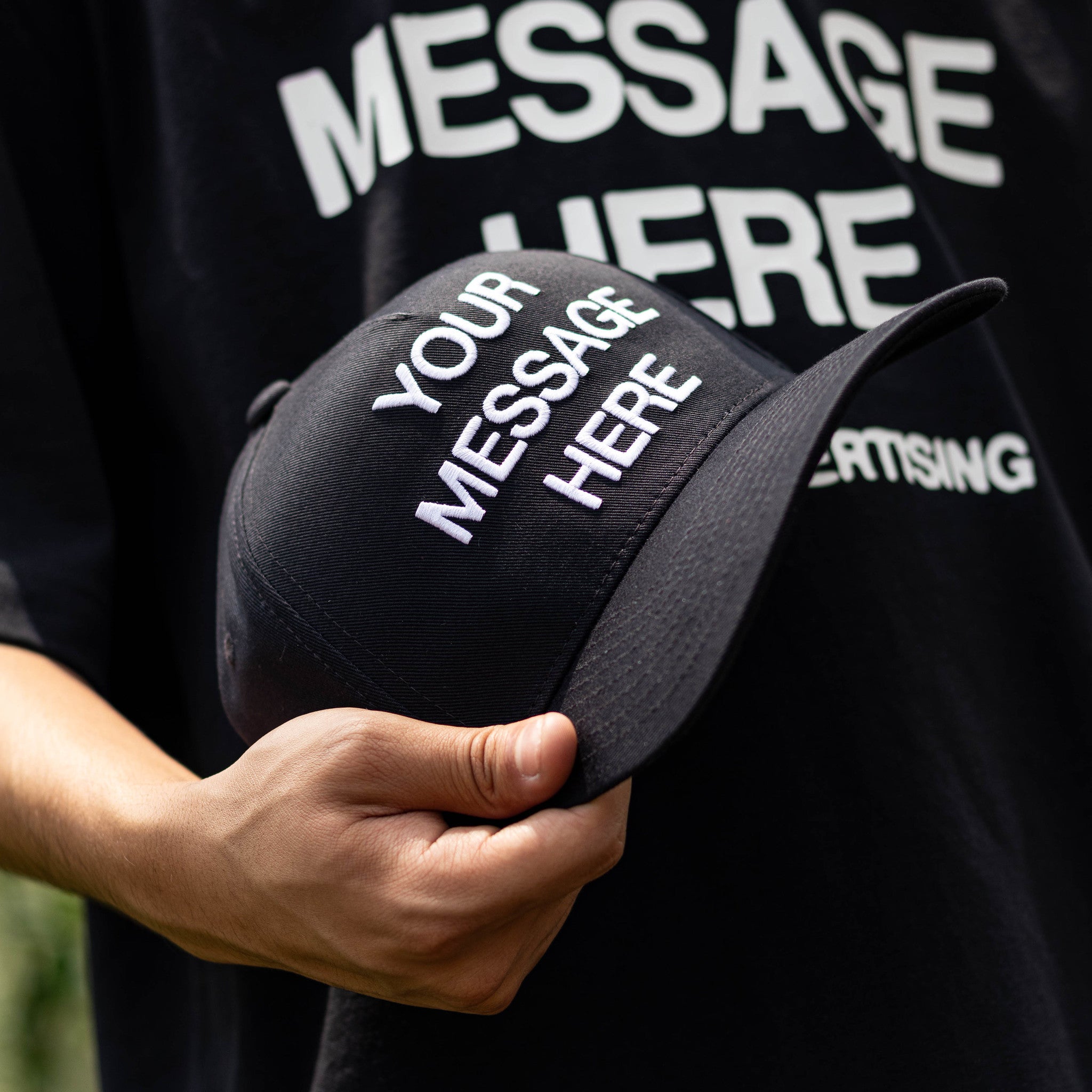 NIKE CAP YOUR MESSAGE HERE BLACK