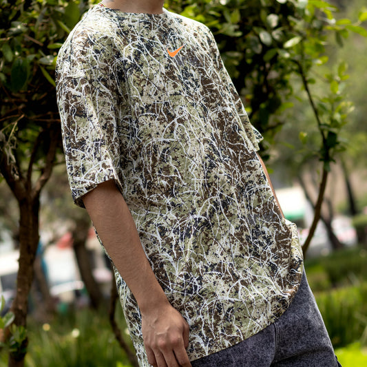 NIKE TEE CAMO ORANGE