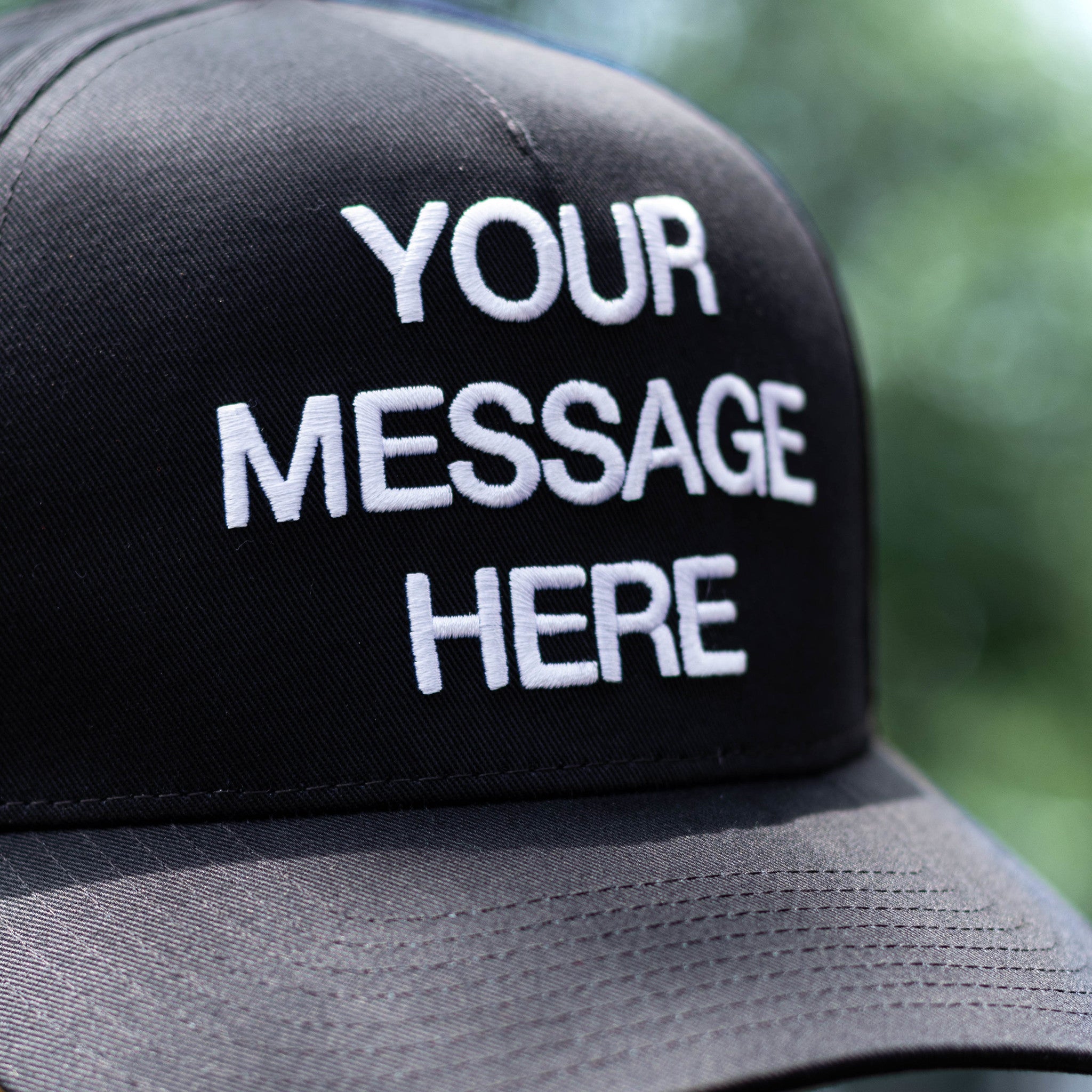 NIKE CAP YOUR MESSAGE HERE BLACK
