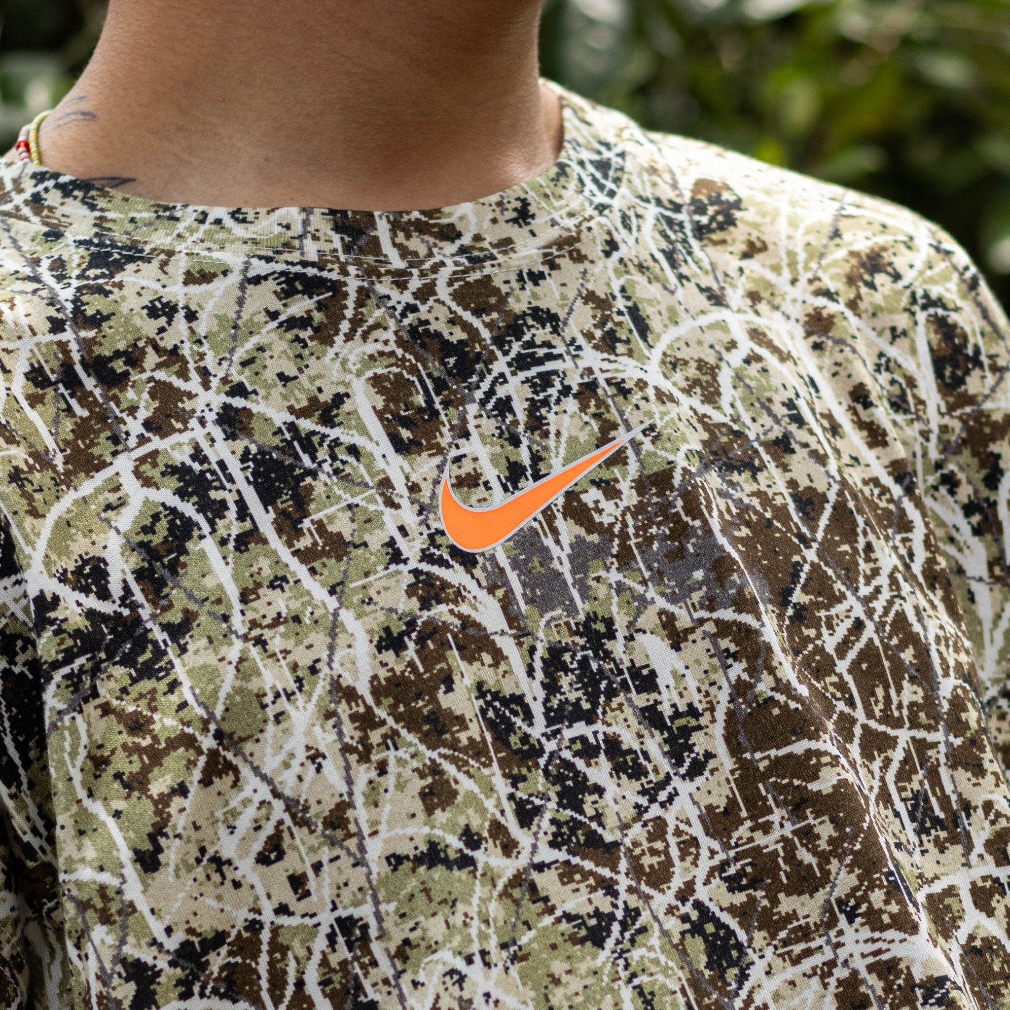 NIKE TEE CAMO ORANGE