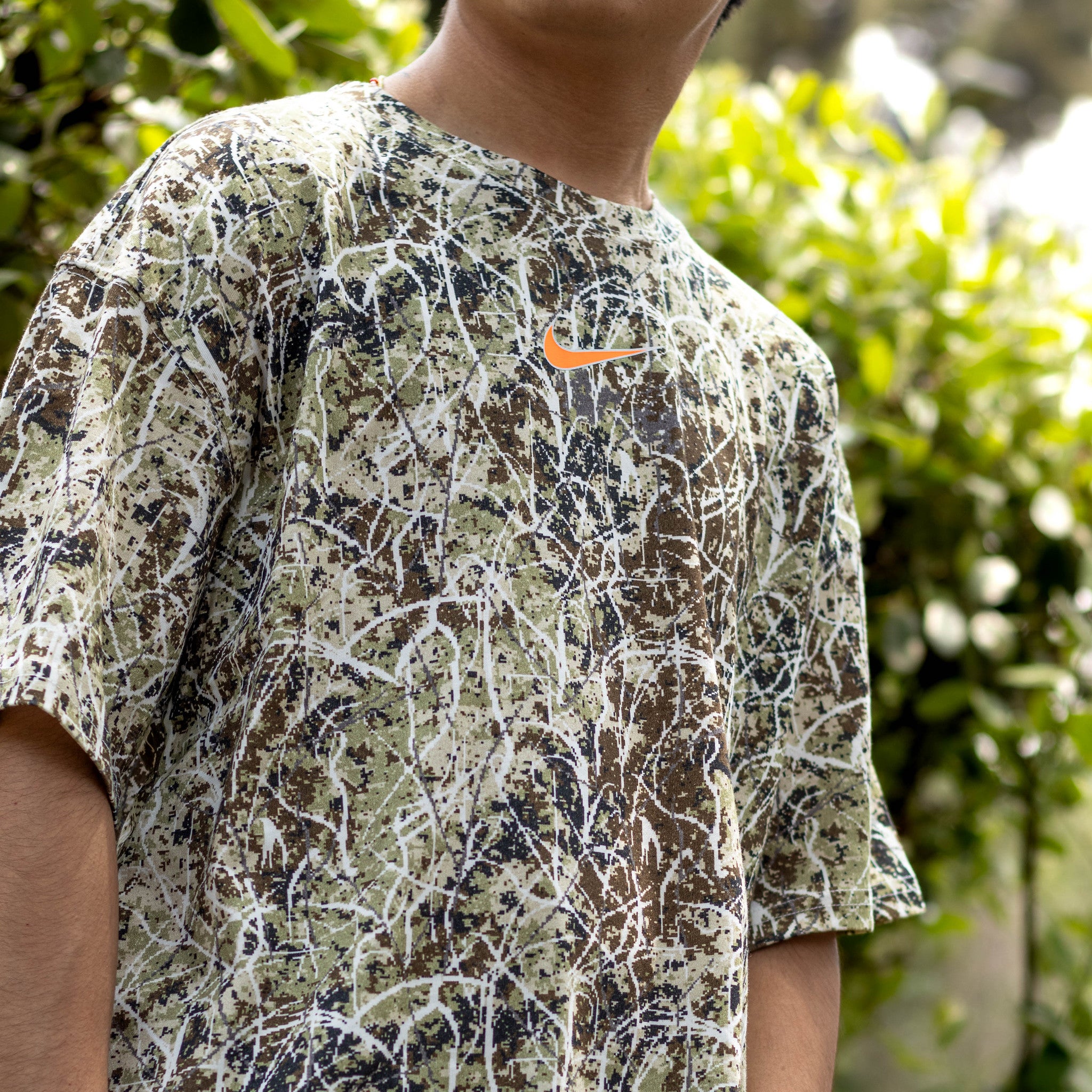 NIKE TEE CAMO ORANGE
