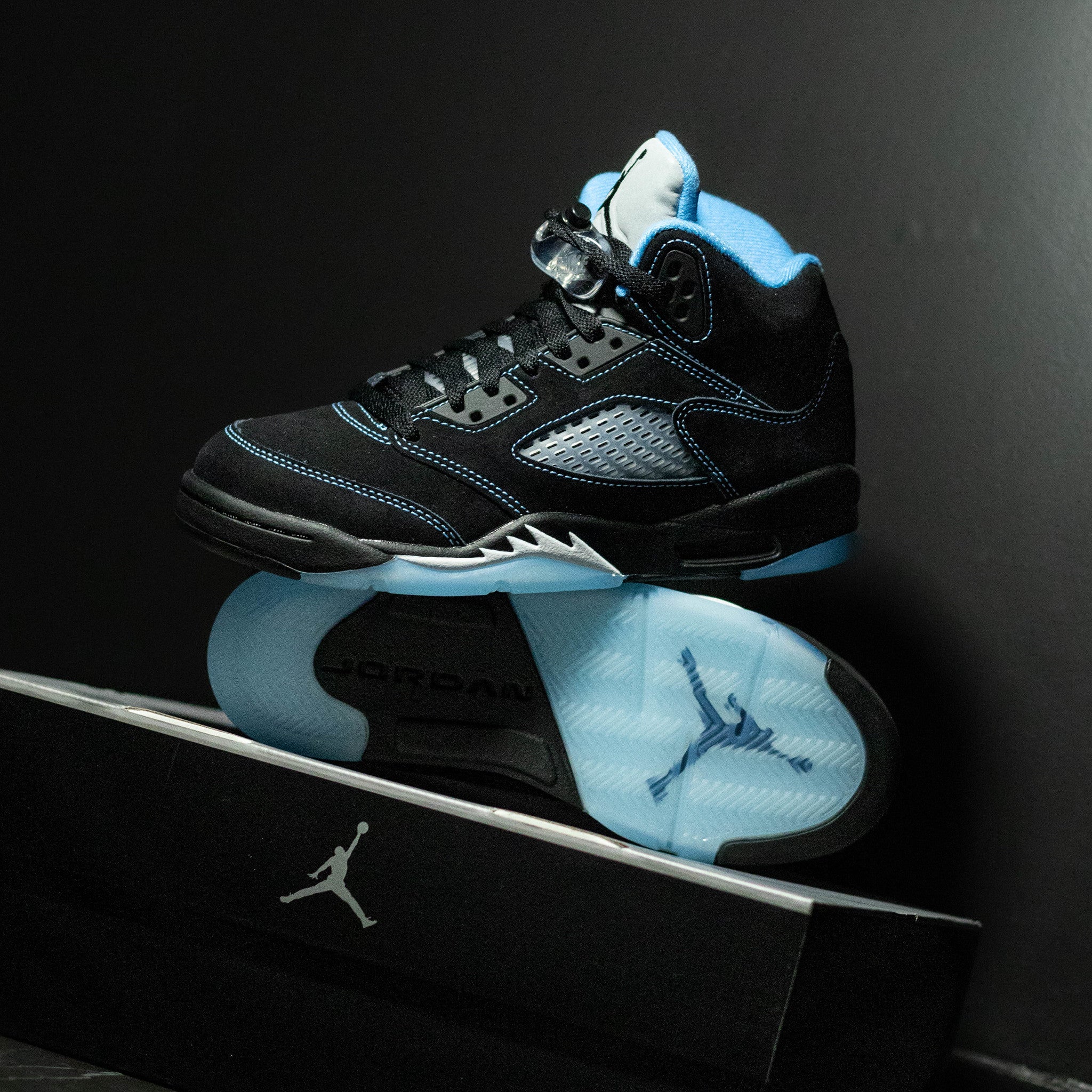 AIR JORDAN 5 BLACK CAROLINAA GS