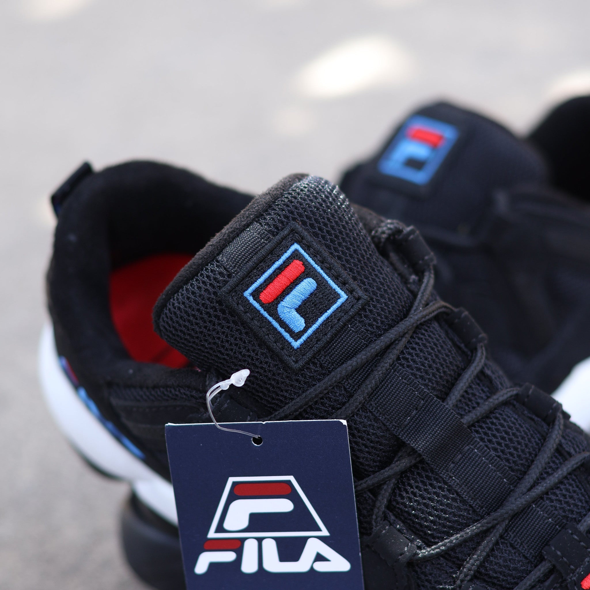 FILA SPAGHETTI LOW NEGRO
