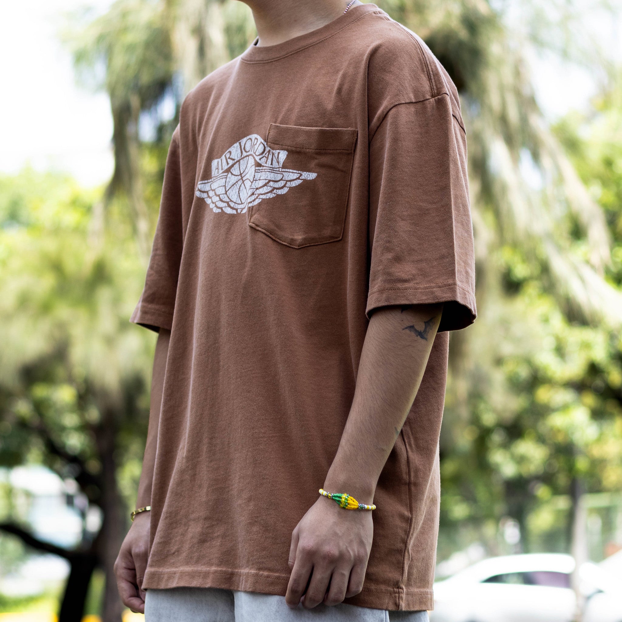 JORDAN TEE FLIGHT POCKET BROWN