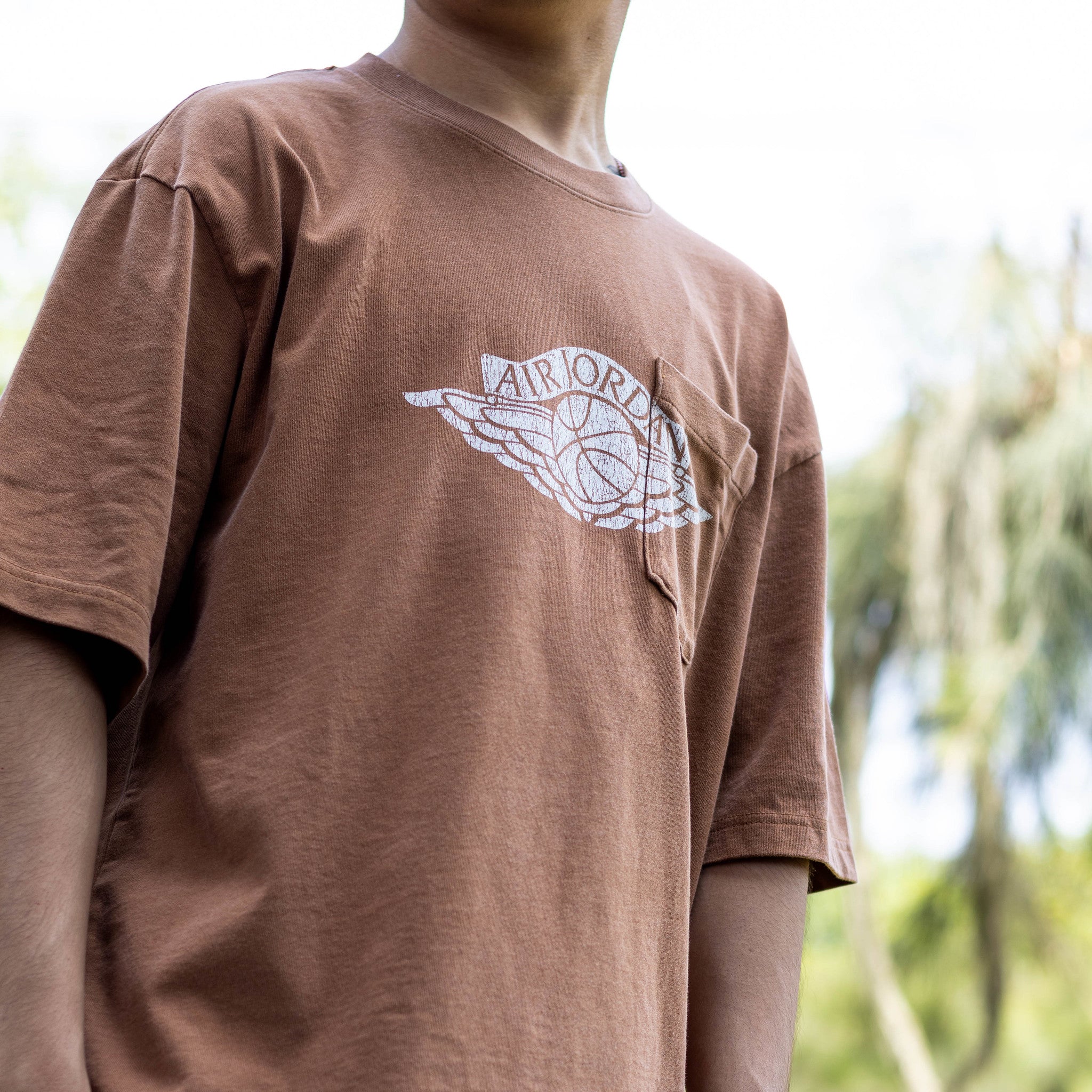 JORDAN TEE FLIGHT POCKET BROWN