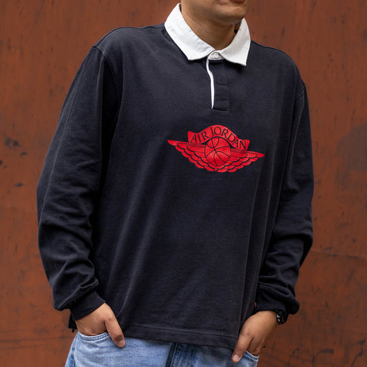 JORDAN TOP RUGBY LONG BLACK